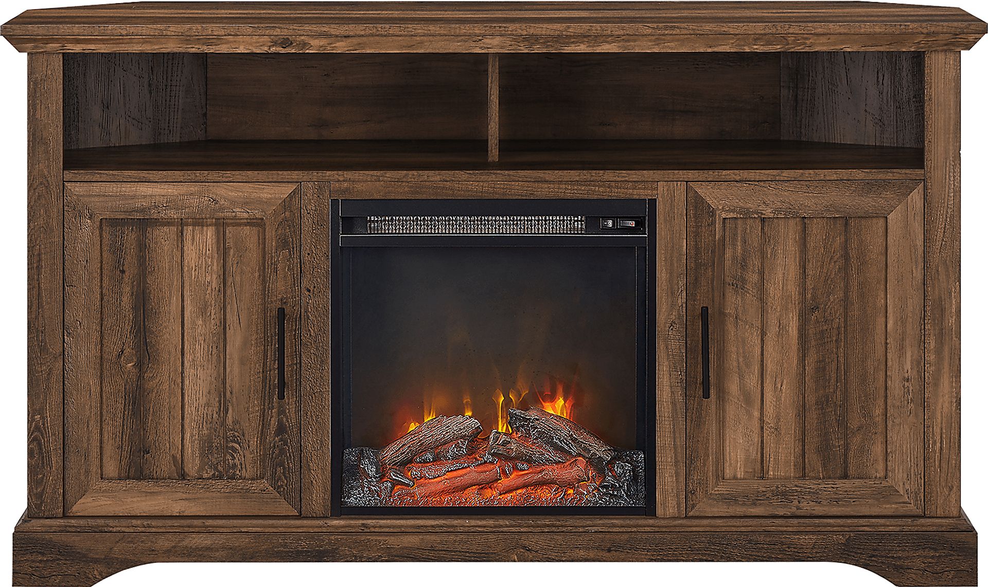 Bosswood Brown 54 in. Console With Electric Fireplace - Image 2