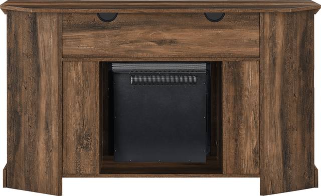 Bosswood Brown 54 in. Console With Electric Fireplace - Thumbnail - Image 3