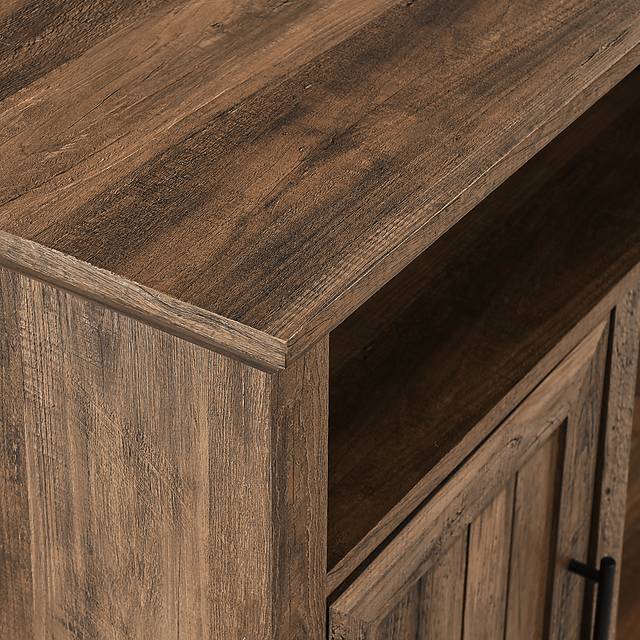 Bosswood Brown 54 in. Console With Electric Fireplace - Thumbnail - Image 7