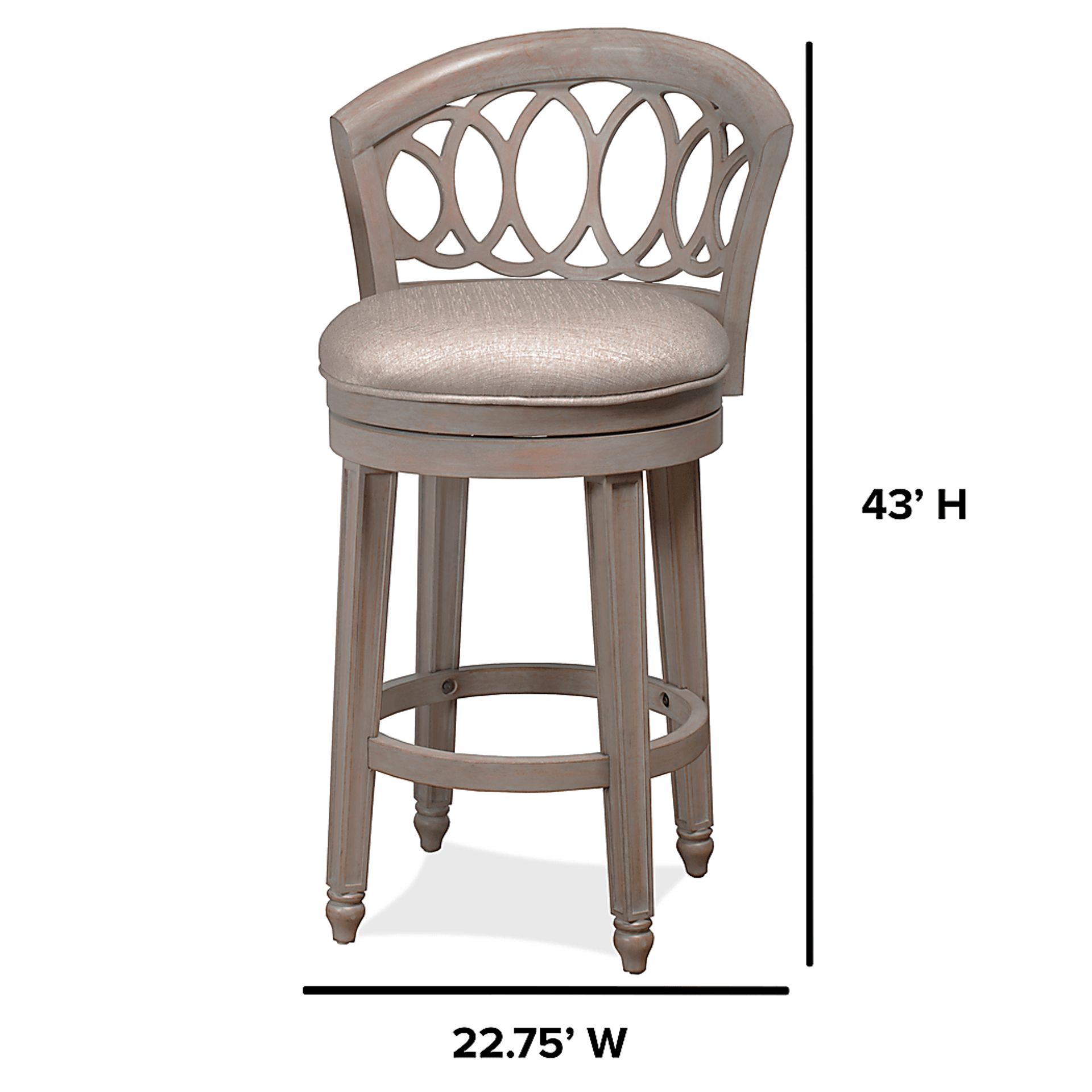 Bosworth Gray Barstool - Image 5