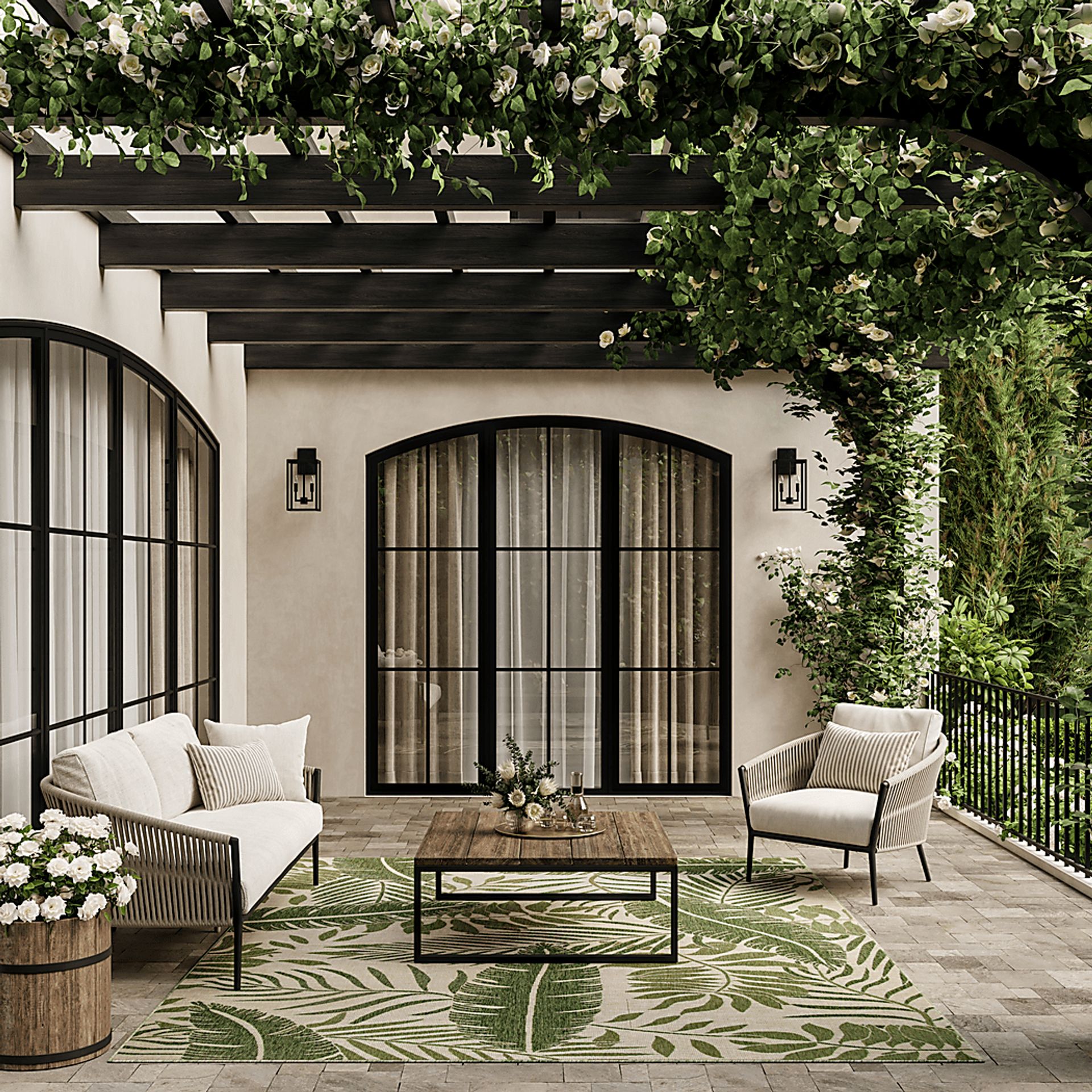 Botanic Breeze Fern 9' x 12' Indoor/Outdoor Rug - Image 2