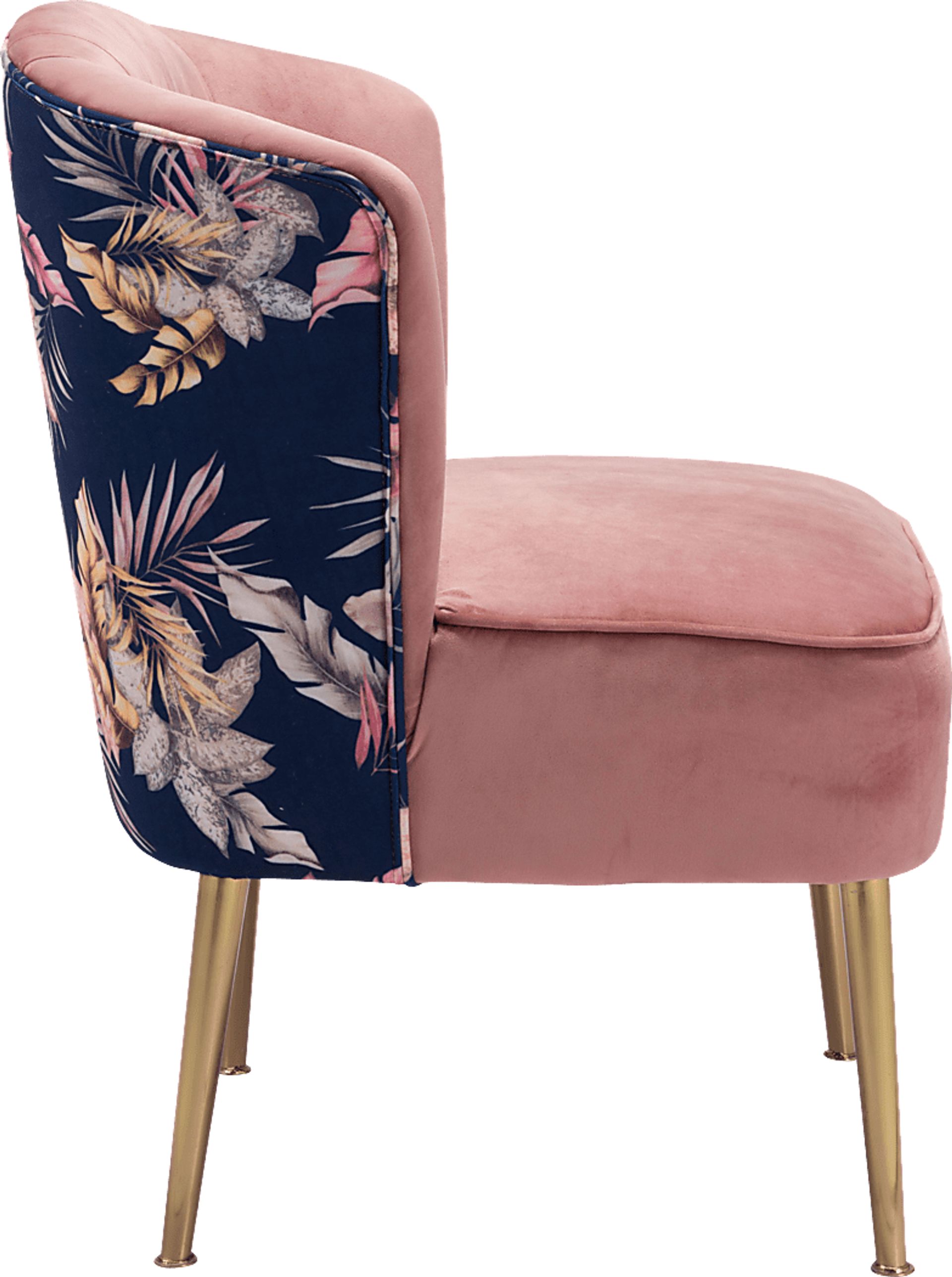 Botanical Eden Pink Accent Chair - Image 2
