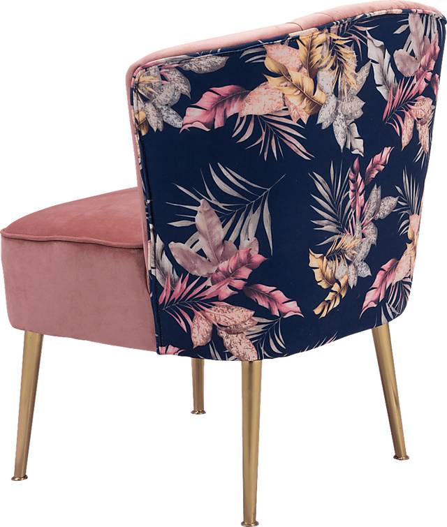 Botanical Eden Pink Accent Chair - Thumbnail - Image 5