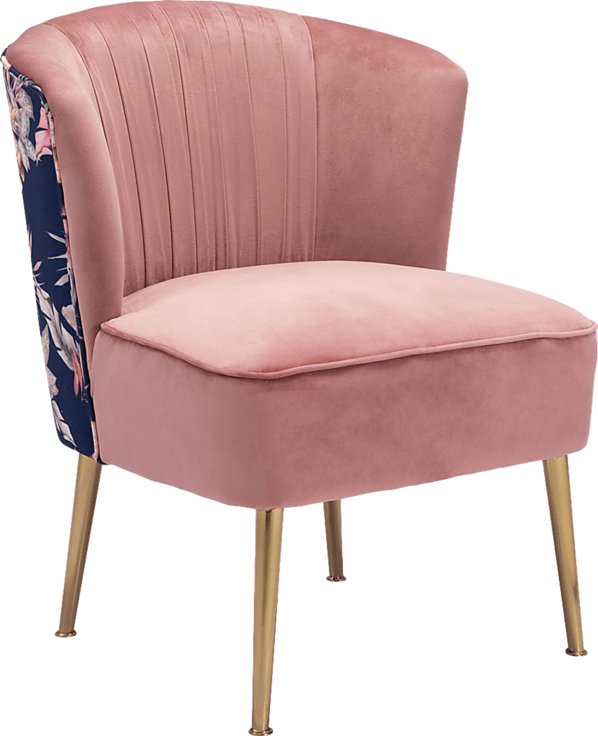 Botanical Eden Pink Accent Chair - Image 1