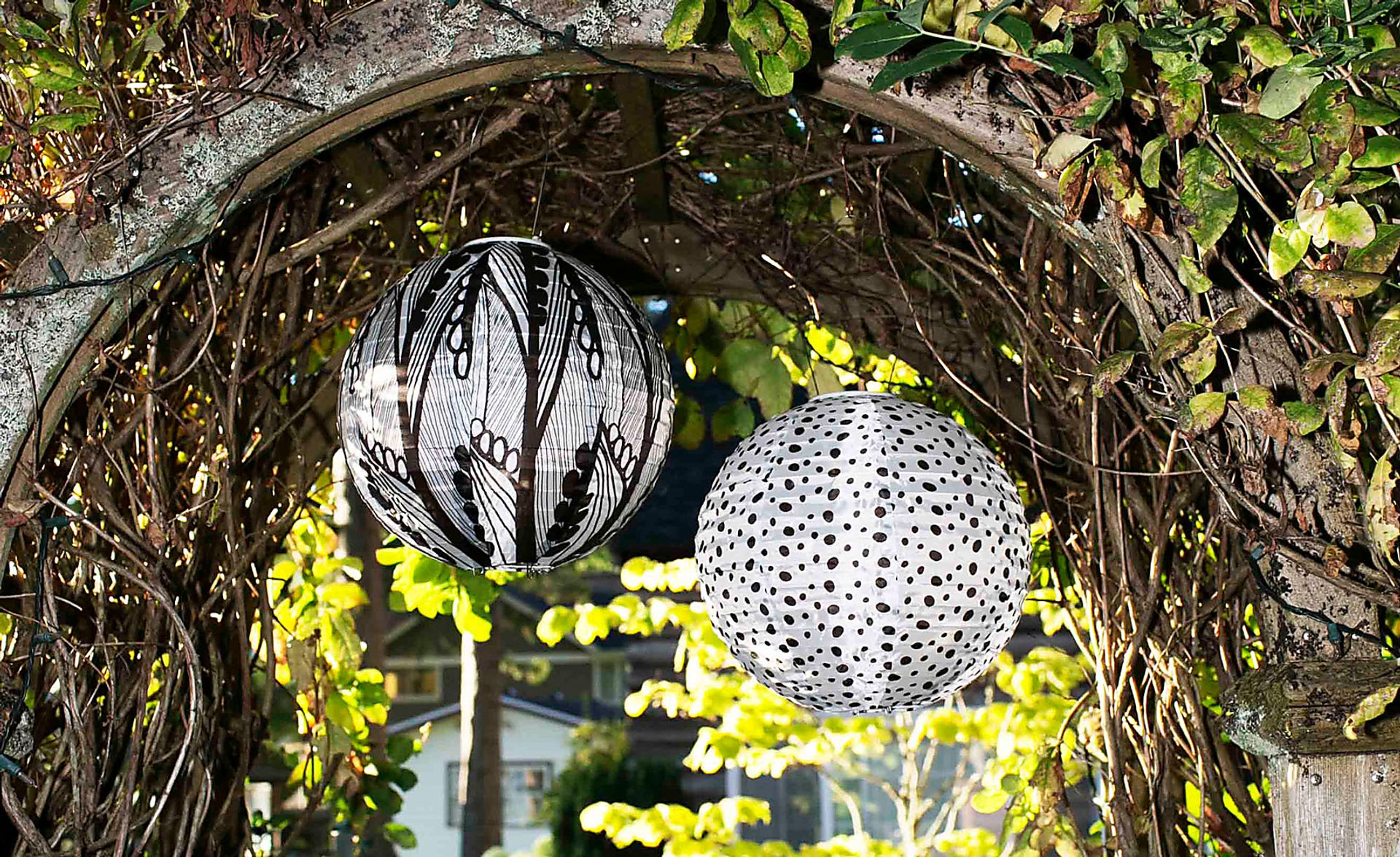 Botanical Lume Gray Outdoor Solar Lantern - Image 2