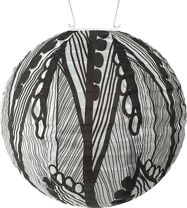 Botanical Lume Gray Outdoor Solar Lantern - Thumbnail - Image 1