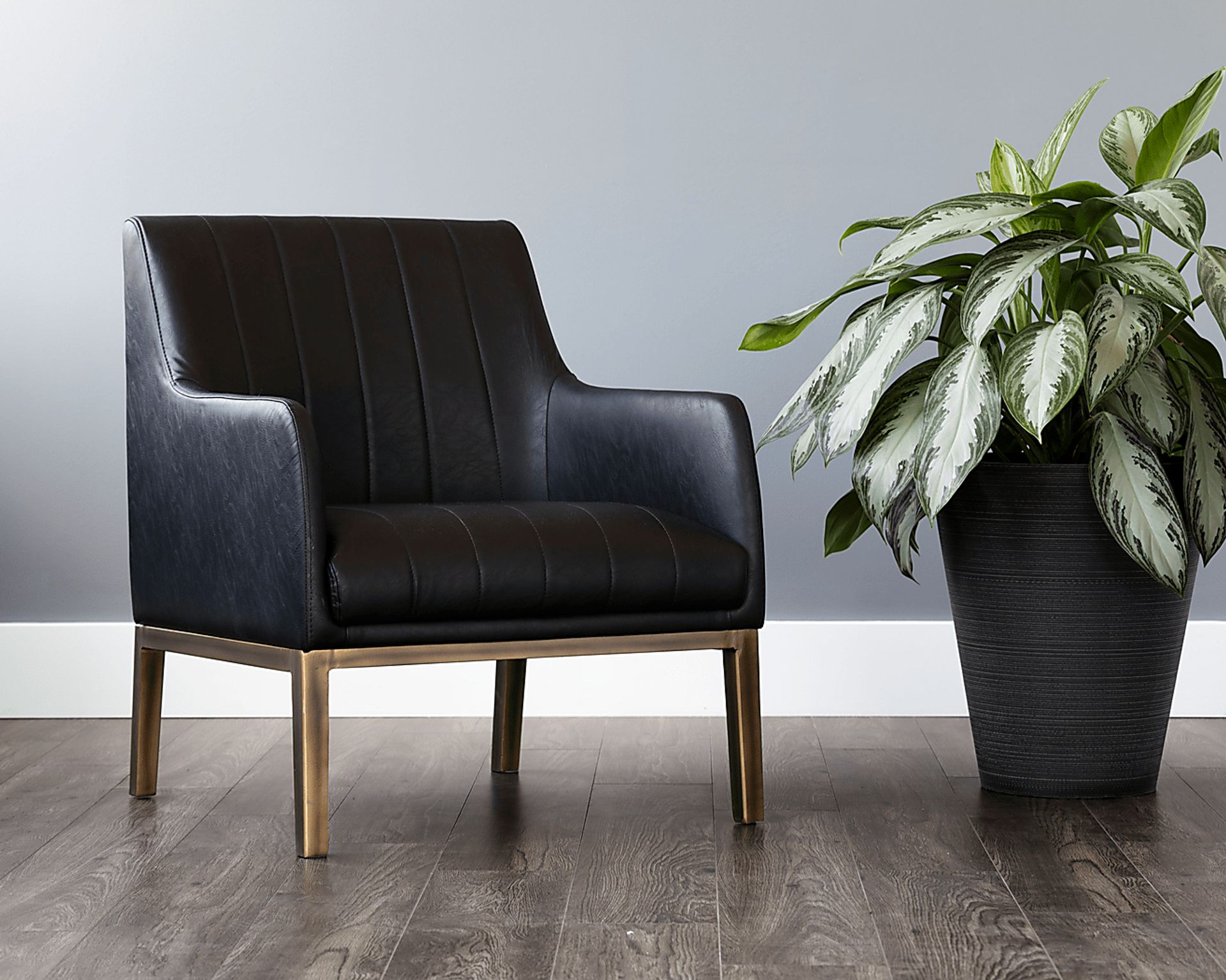 Botella Black Accent Chair - Image 7