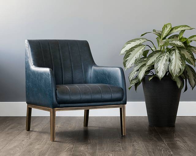 Botella Blue Accent Chair - Thumbnail - Image 7