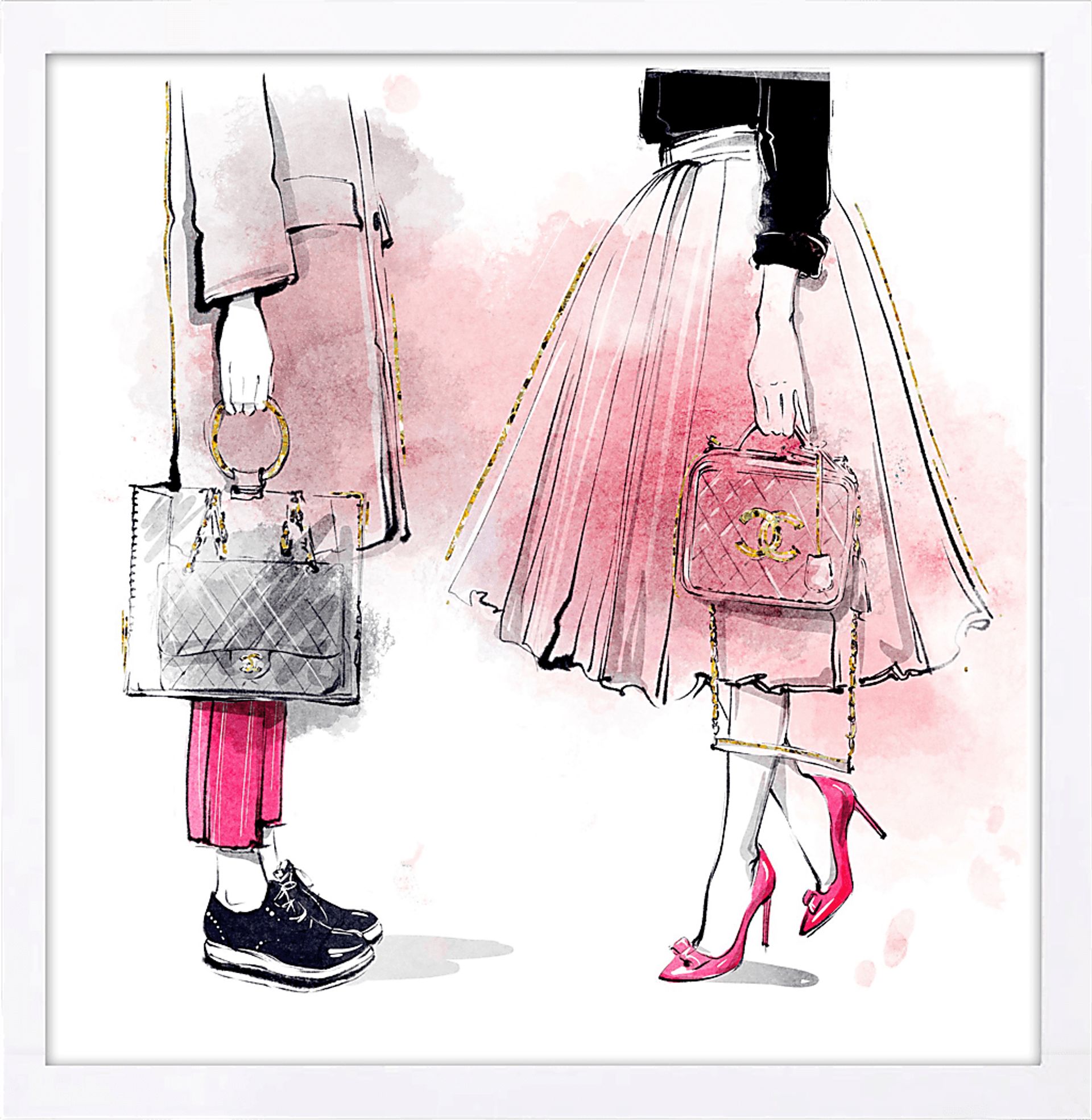 Both Sides of Me Pink Artwork - Image 1