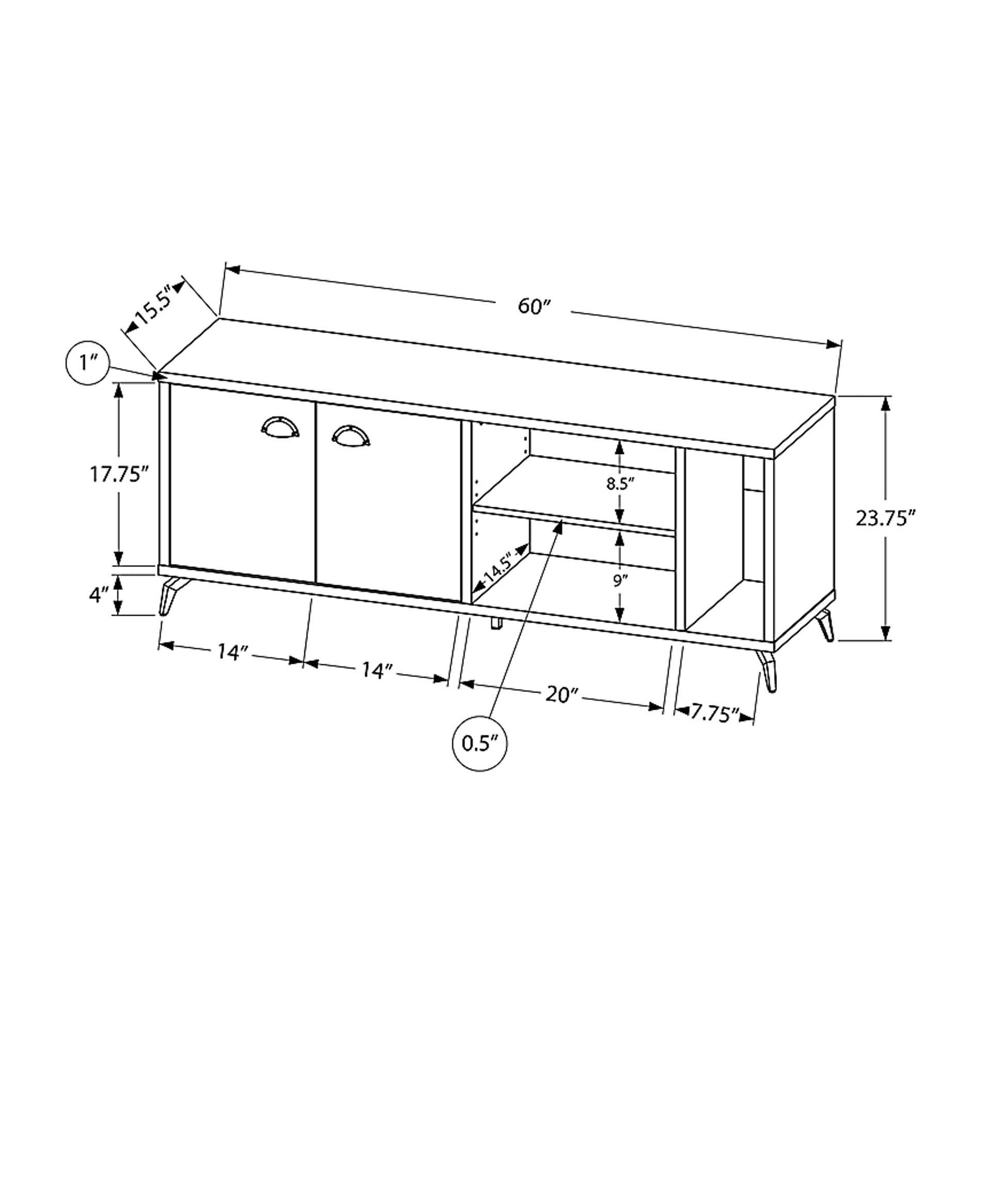 Bothell White 60 in. Console - Image 5