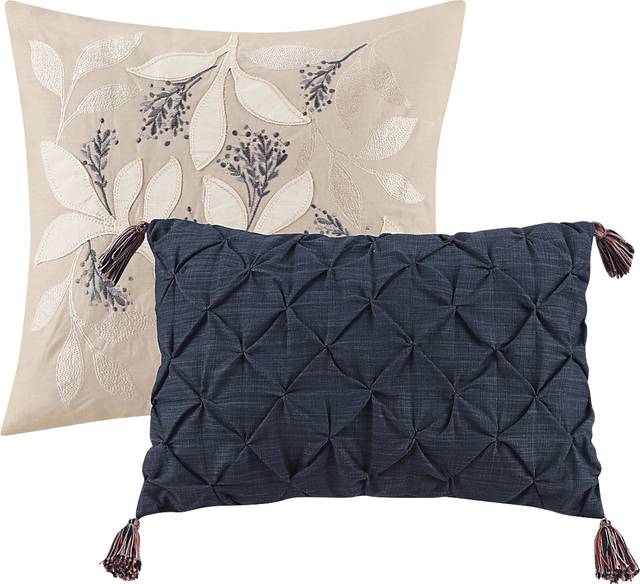 Bottlebrush Navy 8 Pc King Comforter Set - Thumbnail - Image 6
