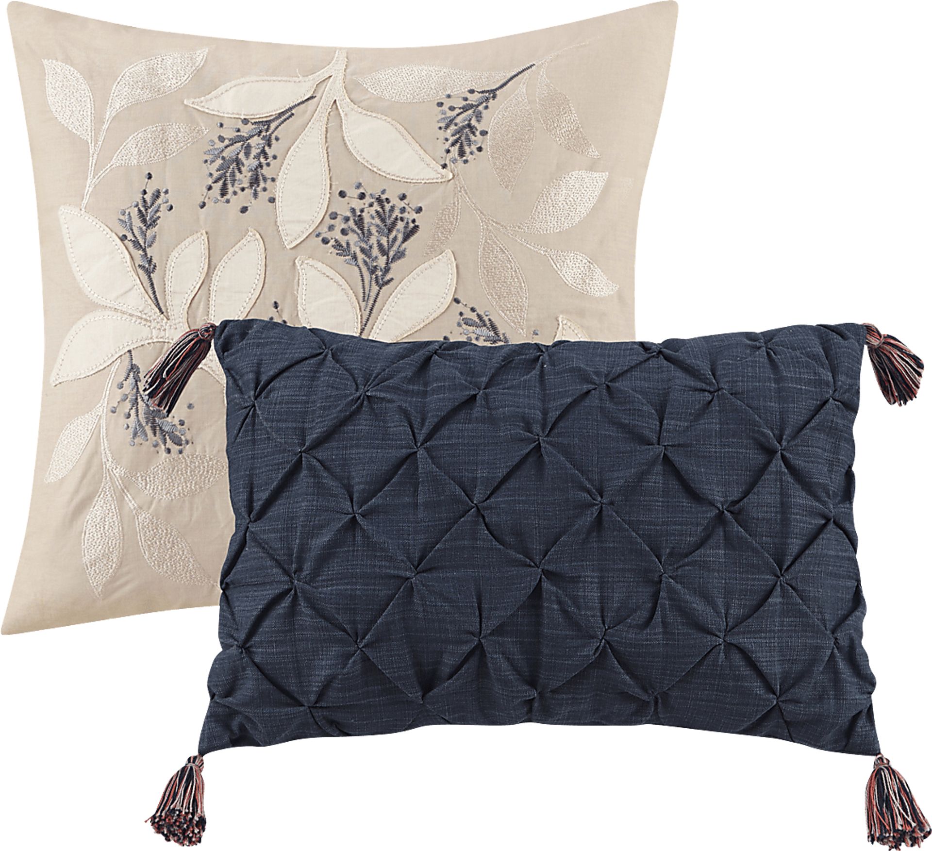 Bottlebrush Navy 8 Pc King Comforter Set - Image 6