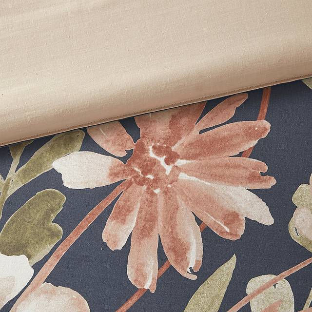 Bottlebrush Navy 8 Pc Queen Comforter Set - Thumbnail - Image 10