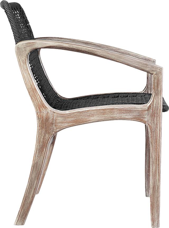 Outdoor Boudinot Black Arm Chair - Thumbnail - Image 3
