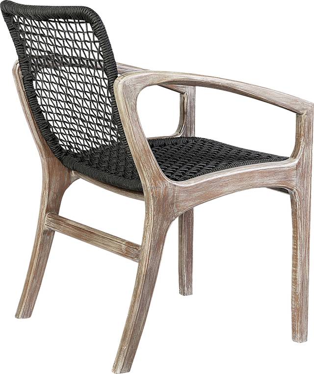 Outdoor Boudinot Black Arm Chair - Thumbnail - Image 4