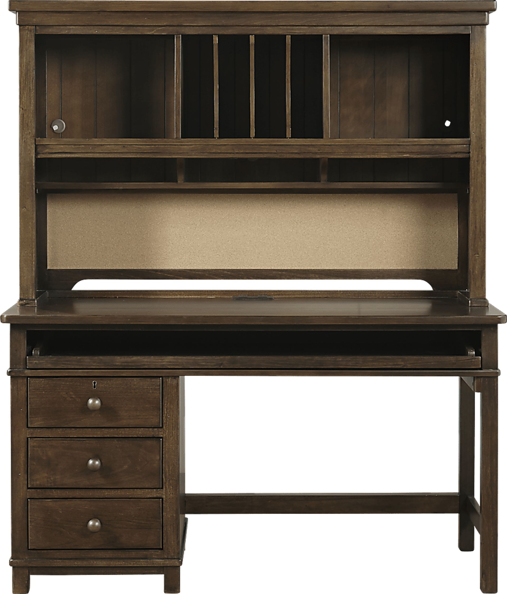 Boulder Chocolate Desk & Hutch - Image 1