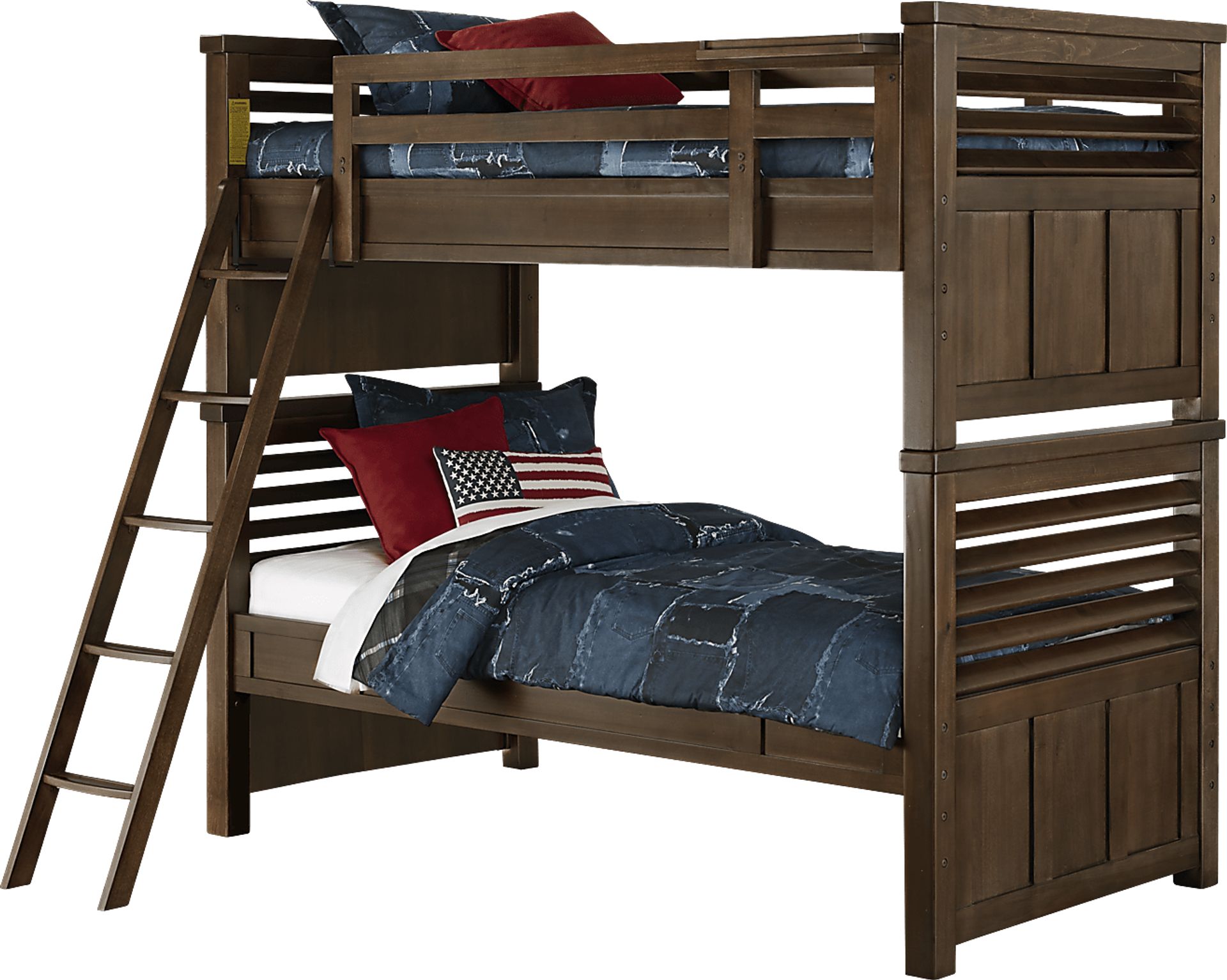 Boulder Chocolate Twin/Twin Bunk Bed - Image 1