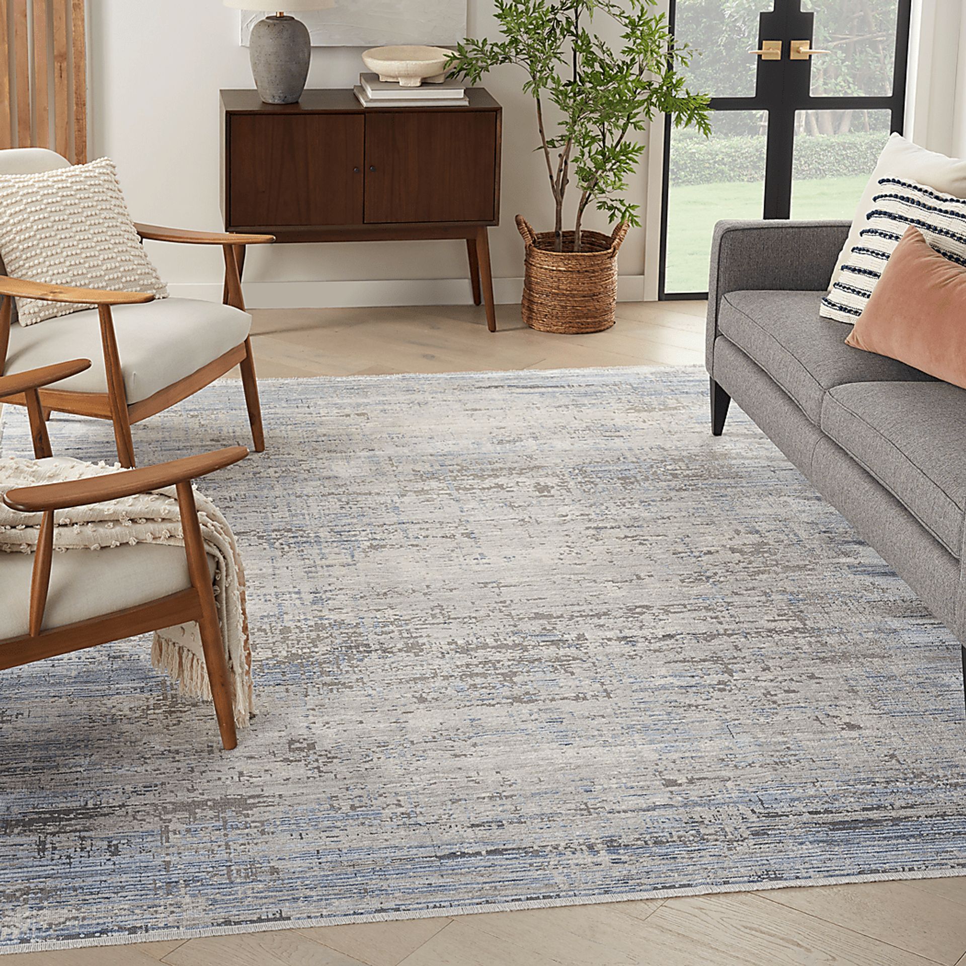 Boumur Blue 7'10 x 10' Rug - Image 9