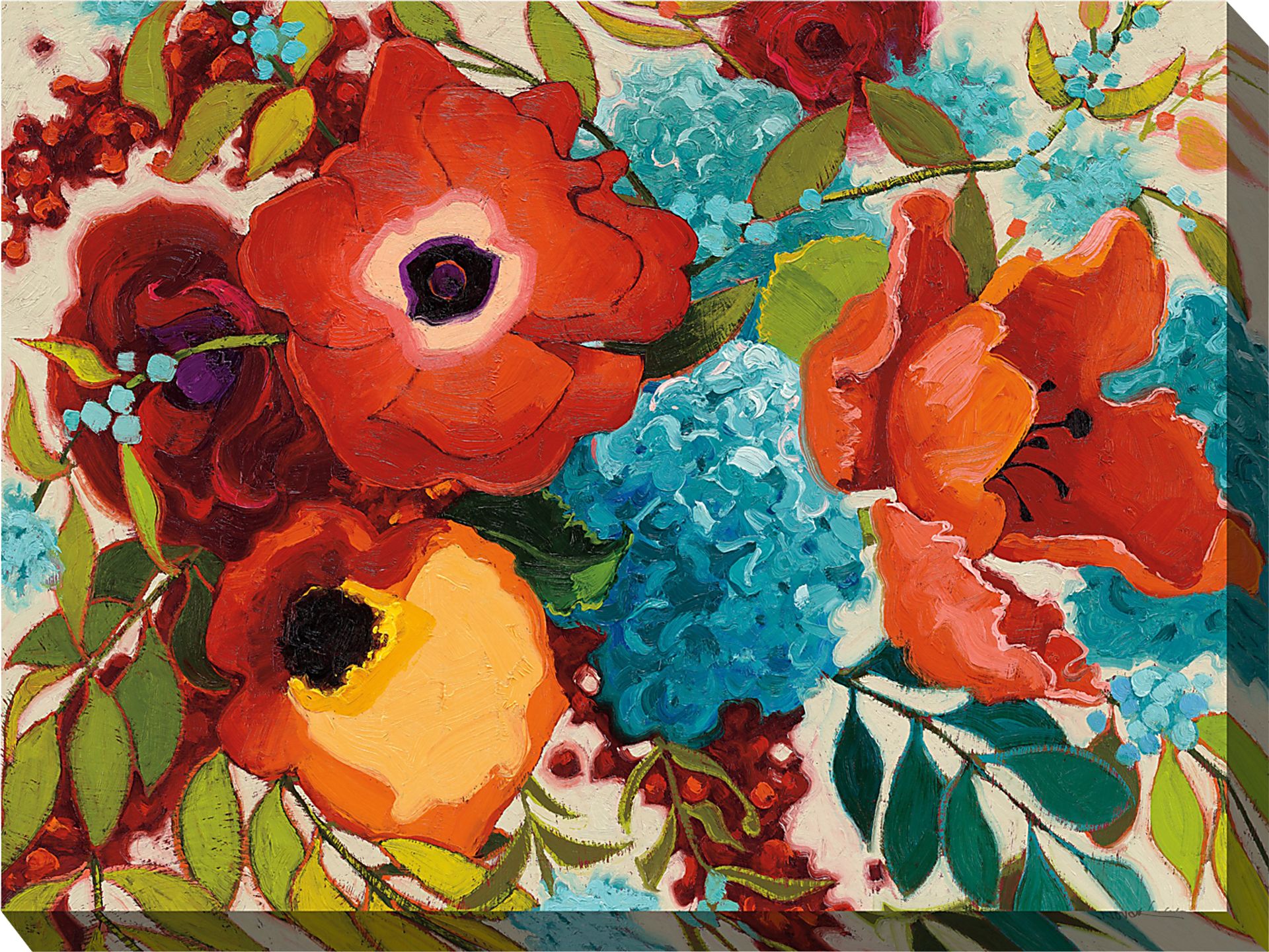 Bouquet Red Indoor/Outdoor Wall Art - Image 1