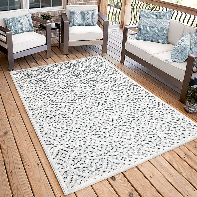 Bousson White 7'9 x 10'10 Rug - Thumbnail - Image 9