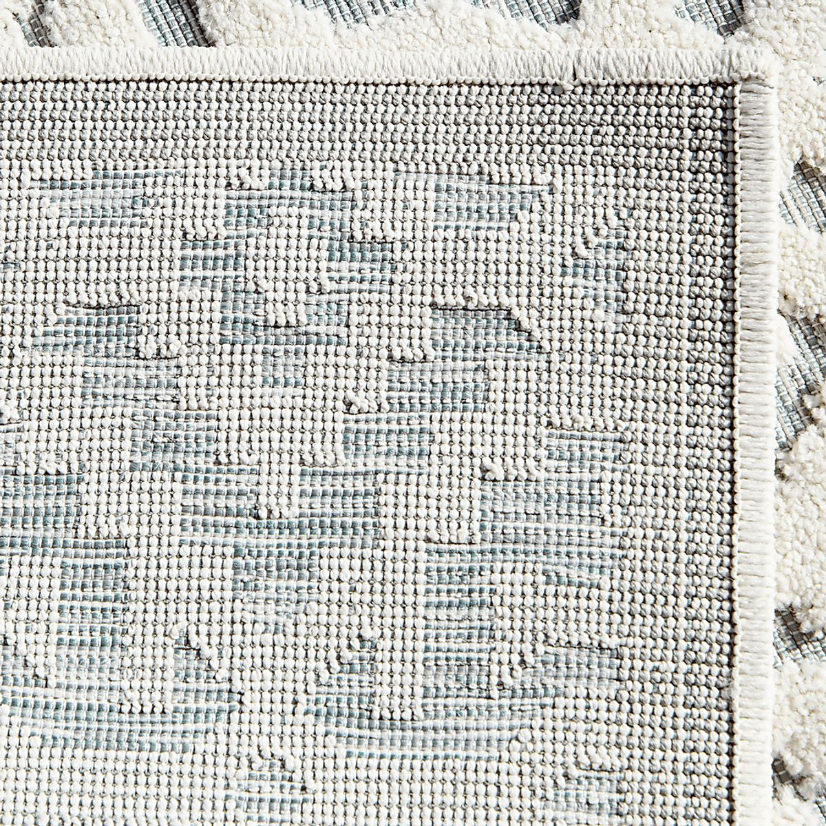 Bousson White Polypropylene Fabric Rug | Rooms to Go