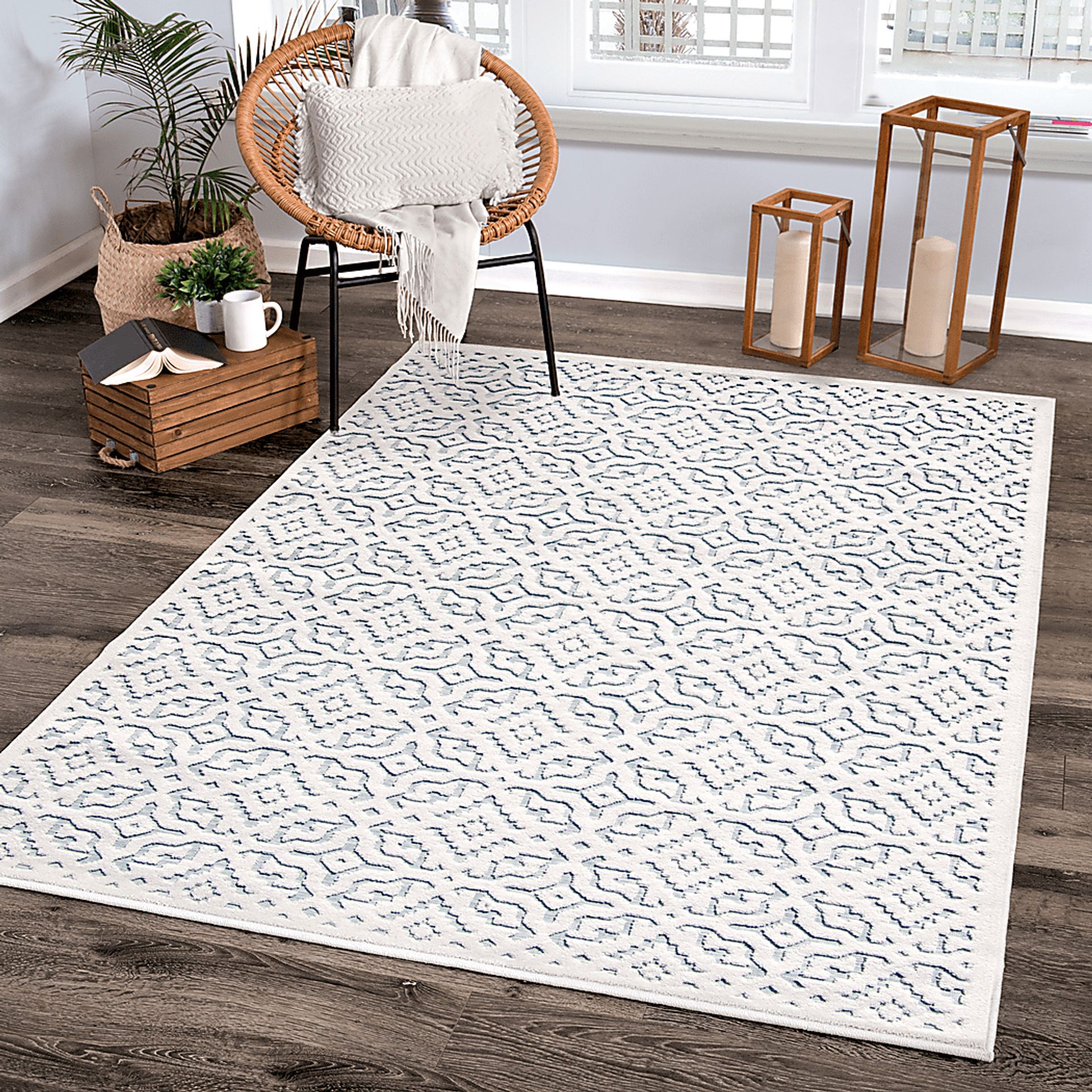 Bousson White 5'2 x 7'6 Rug - Image 8