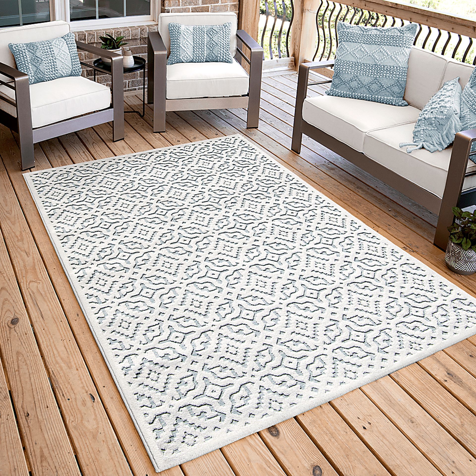 Bousson White 5'2 x 7'6 Rug - Image 9