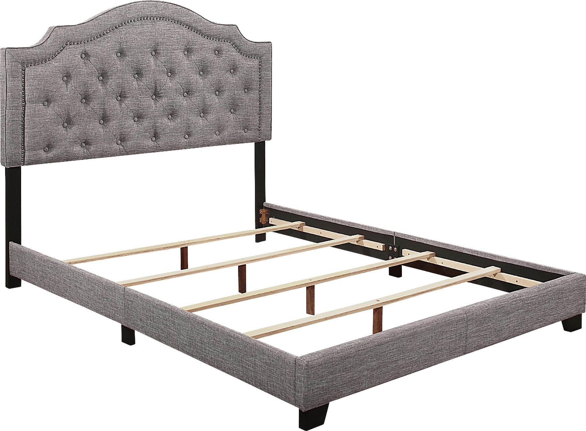 Bowerton Gray Queen Upholstered Bed - Image 4
