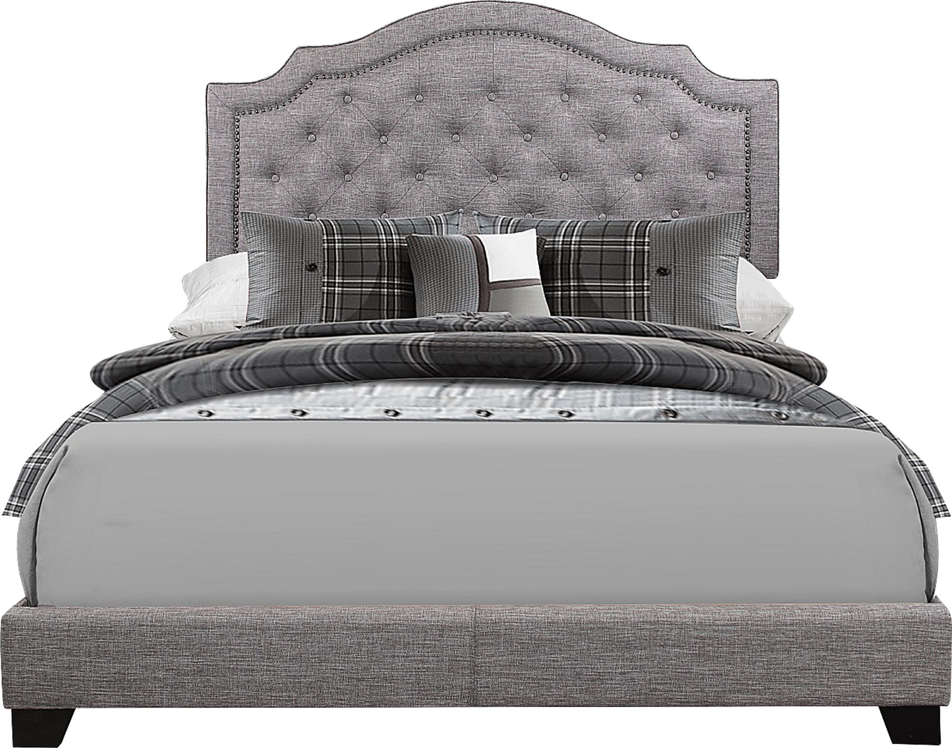 Bowerton Gray Queen Upholstered Bed - Image 1