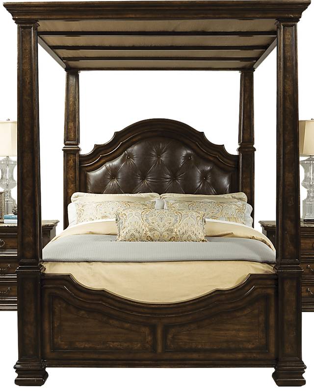 Bowery Place 4 Pc King Canopy Bed - Thumbnail - Image 1