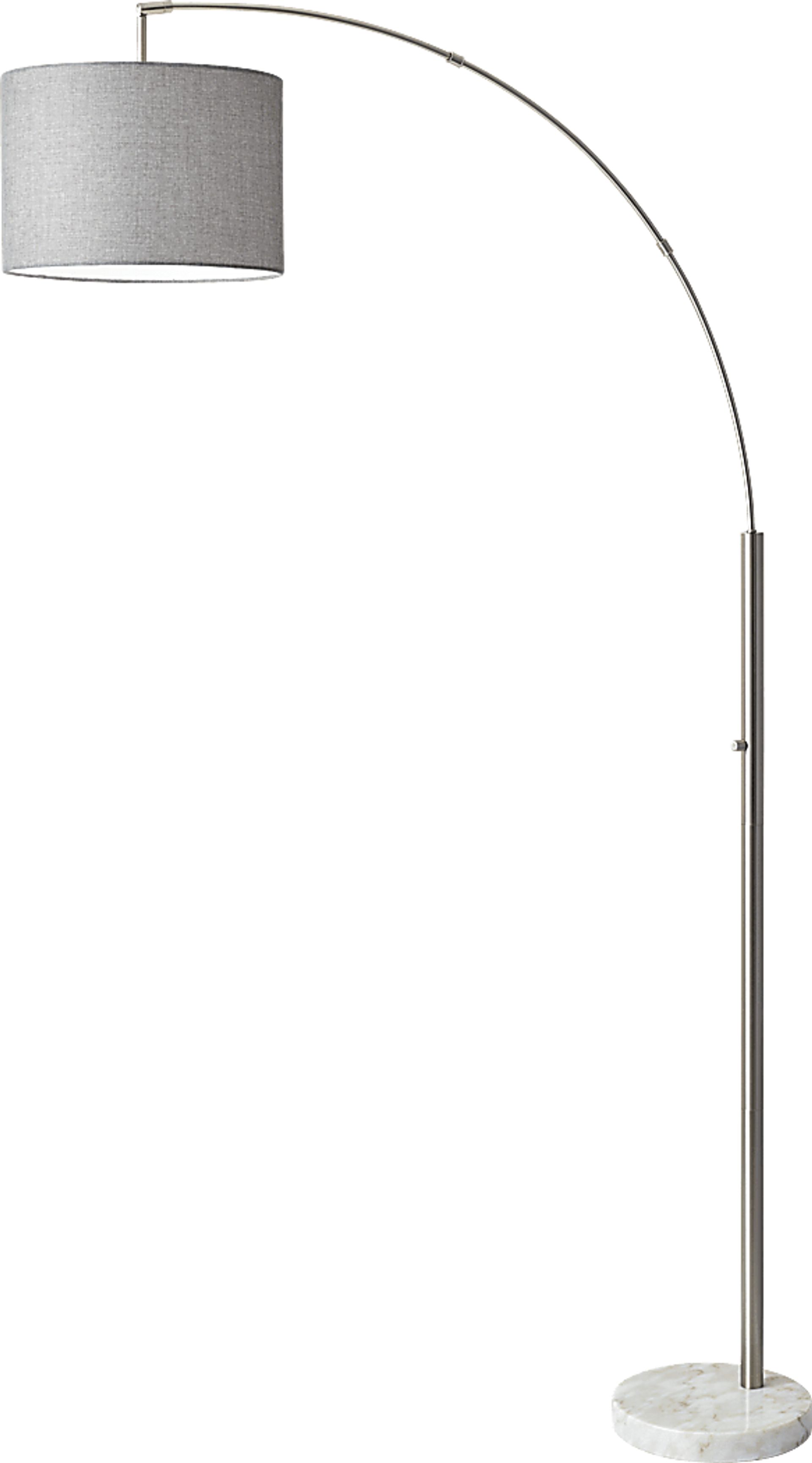 Bowery Town Silver Arc Floor Lamp - Image 1