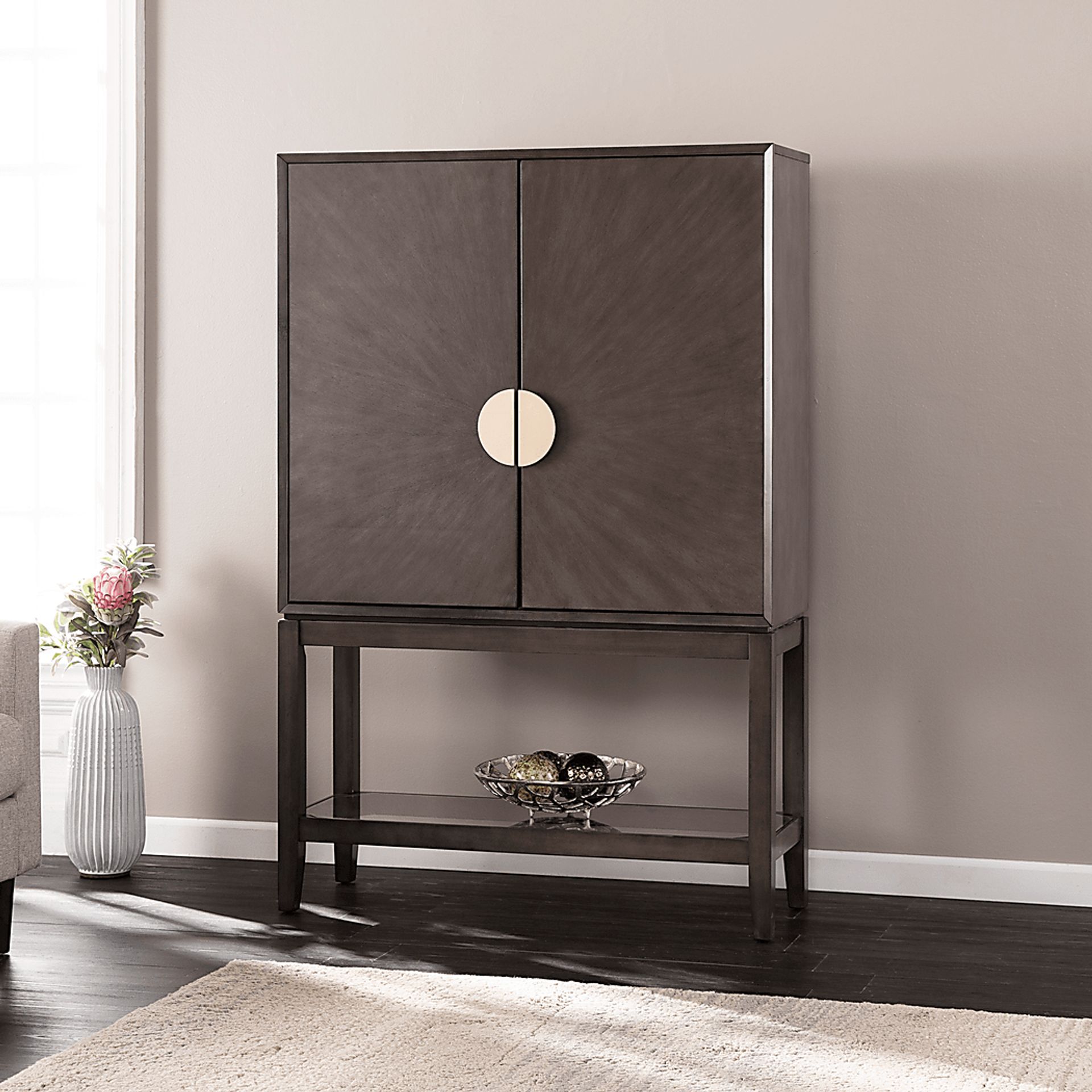 Bowker Brown Accent Cabinet - Image 4