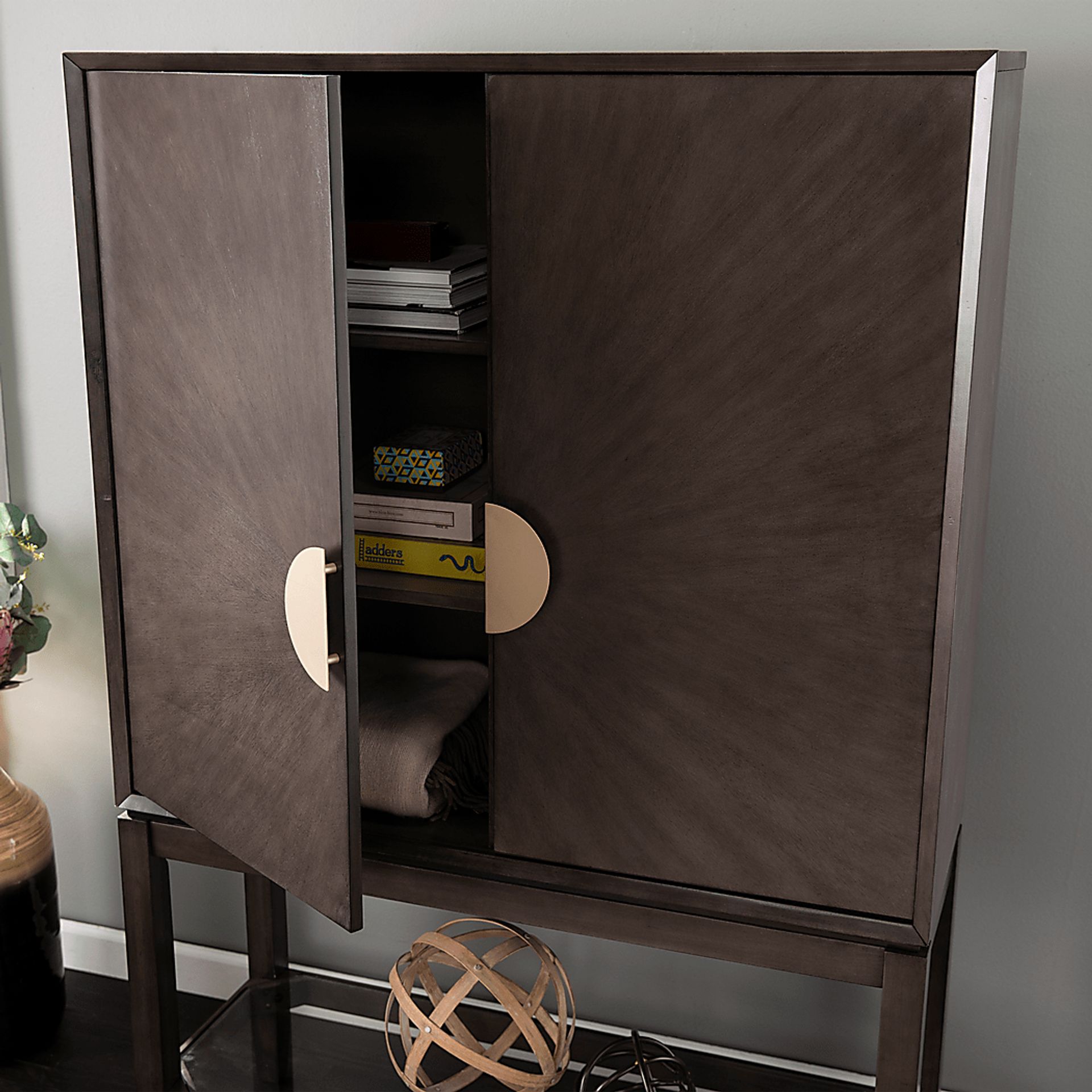Bowker Brown Accent Cabinet - Image 5