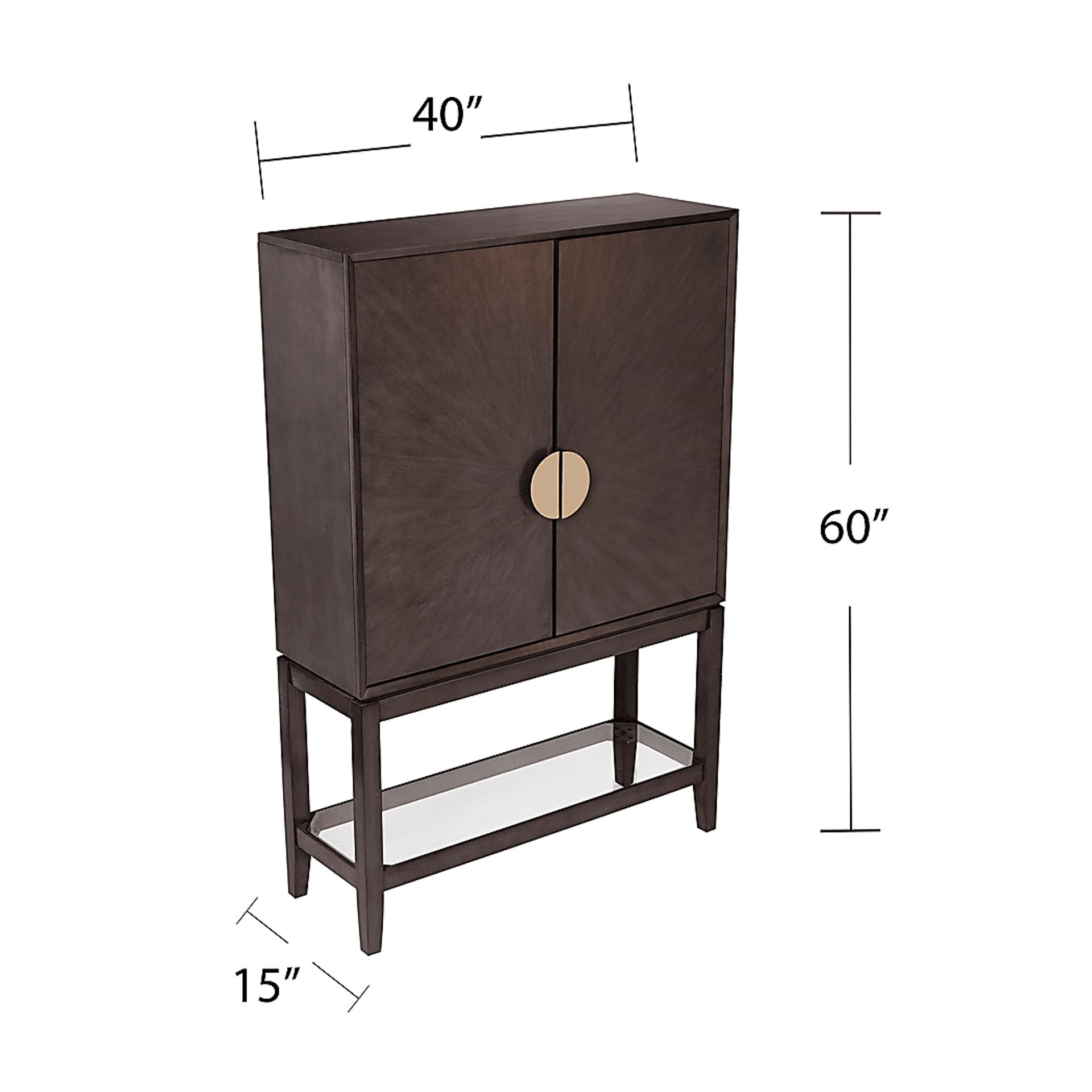 Bowker Brown Accent Cabinet - Image 6