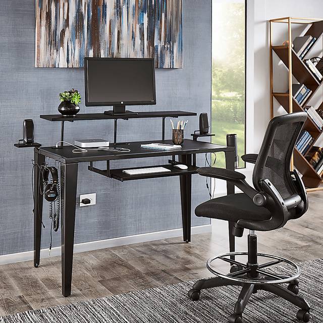Bowne Black Desk - Thumbnail - Image 7