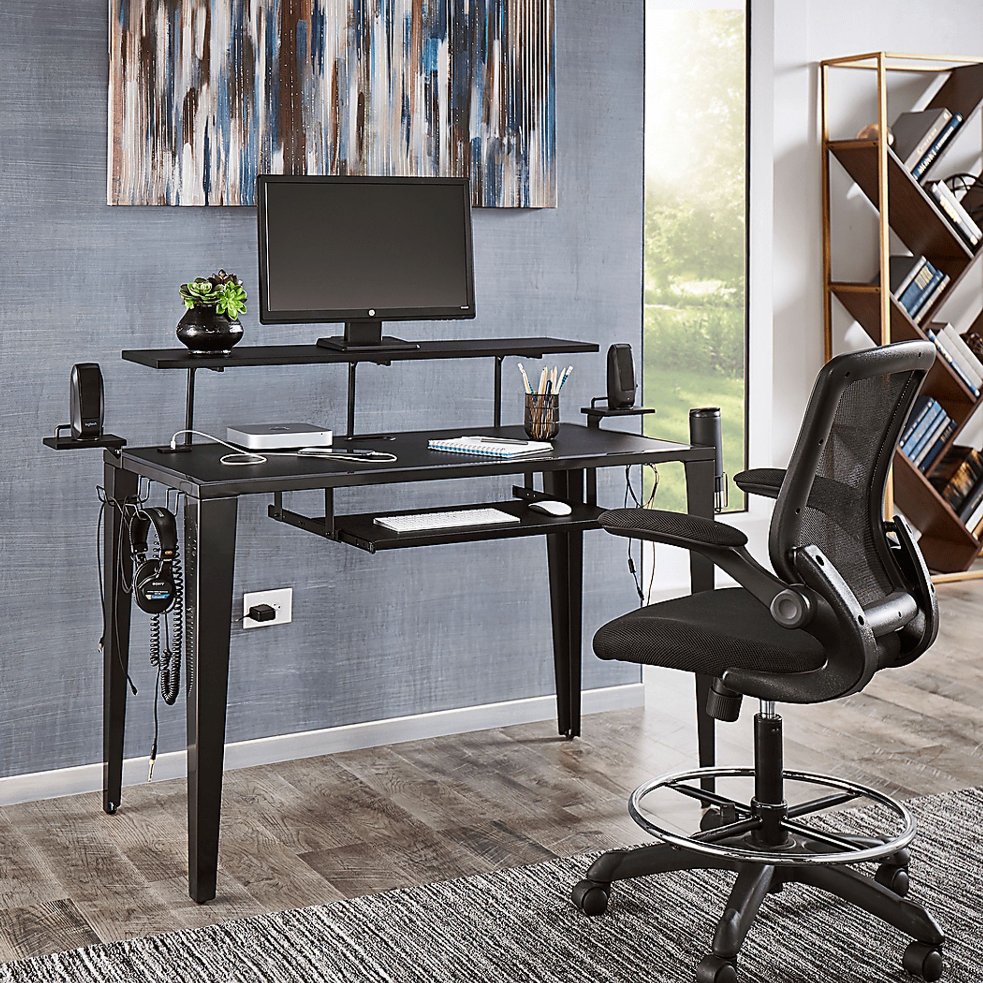 Bowne Black Desk - Image 7