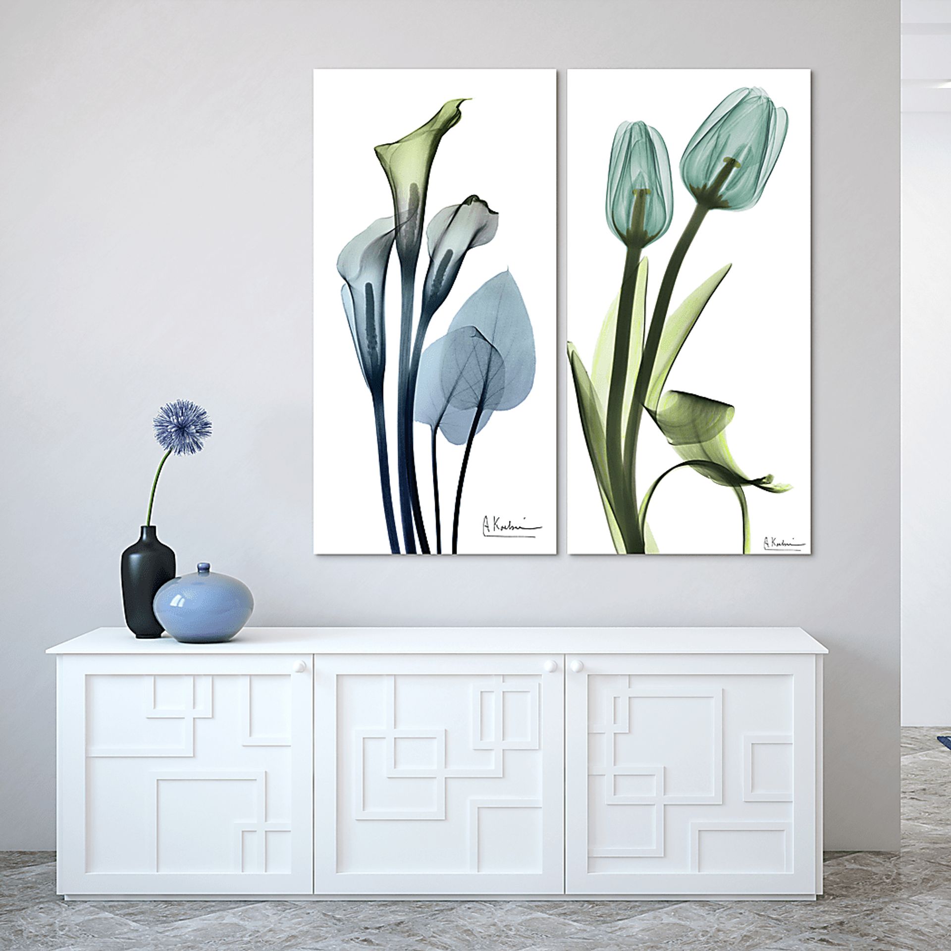 Bowra Blue Artwork, Set of 2 - Image 3
