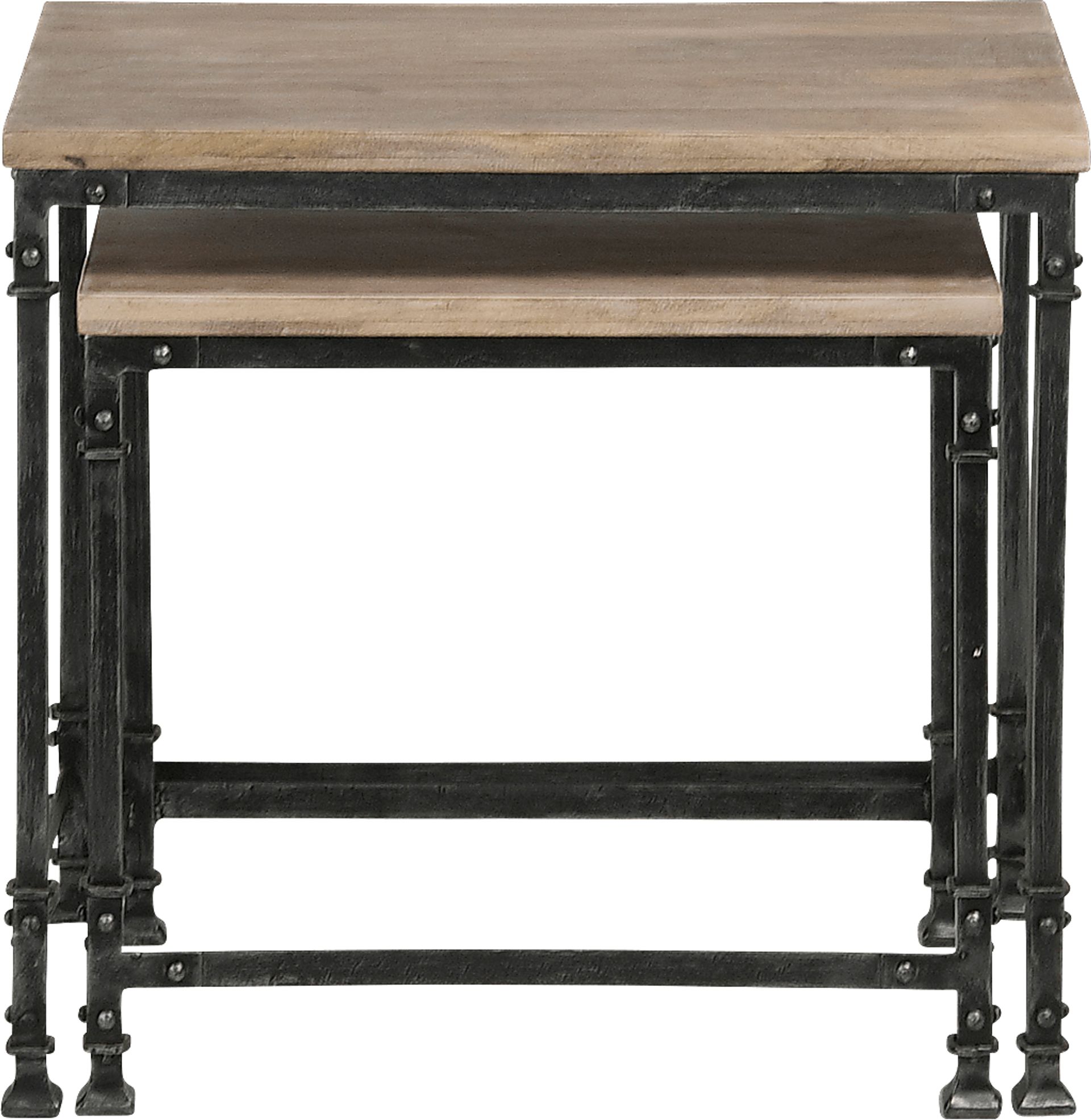 Bowrey Sandstone Set of 2 Nesting Tables - Image 2
