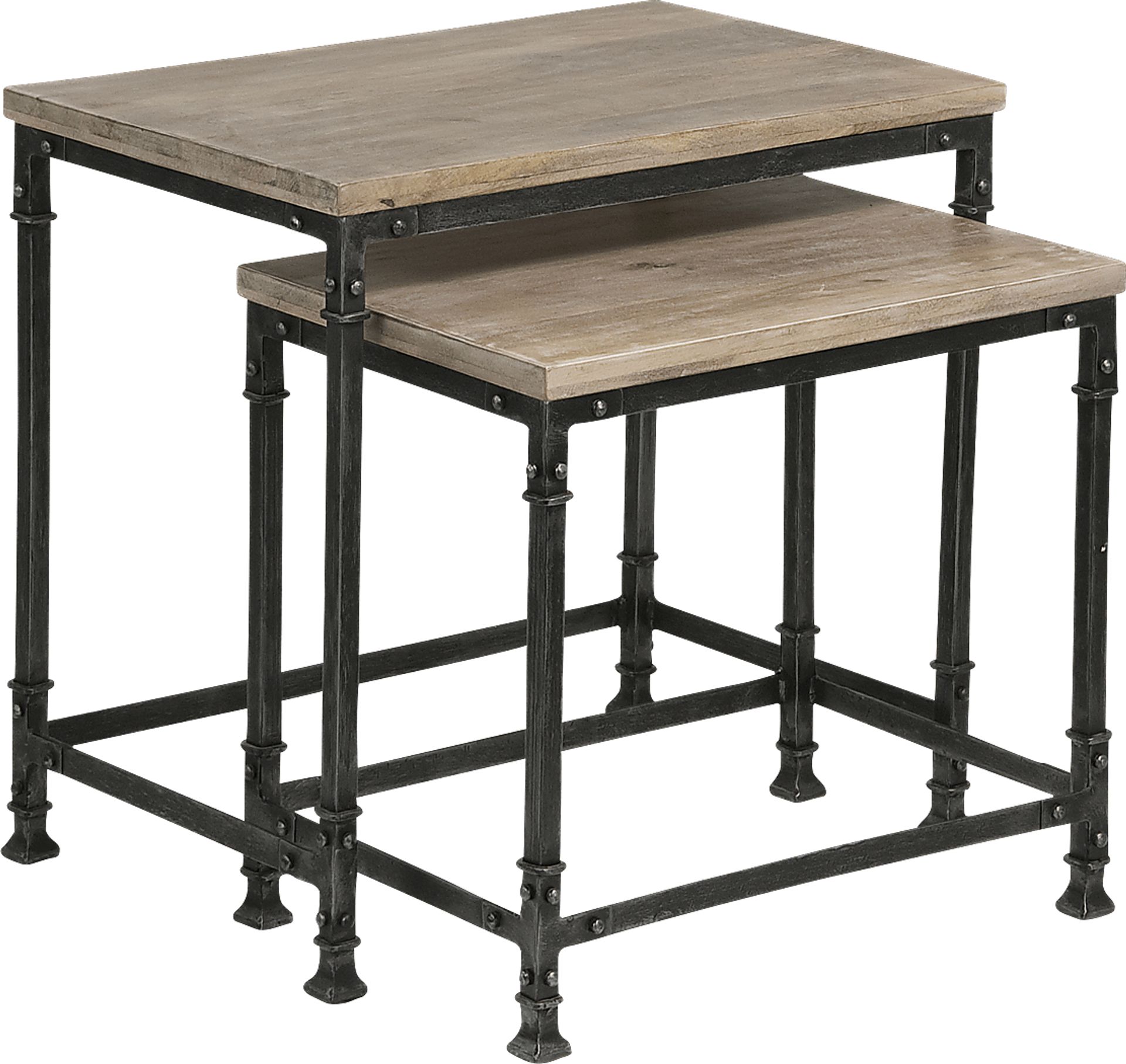 Bowrey Sandstone Set of 2 Nesting Tables - Image 1