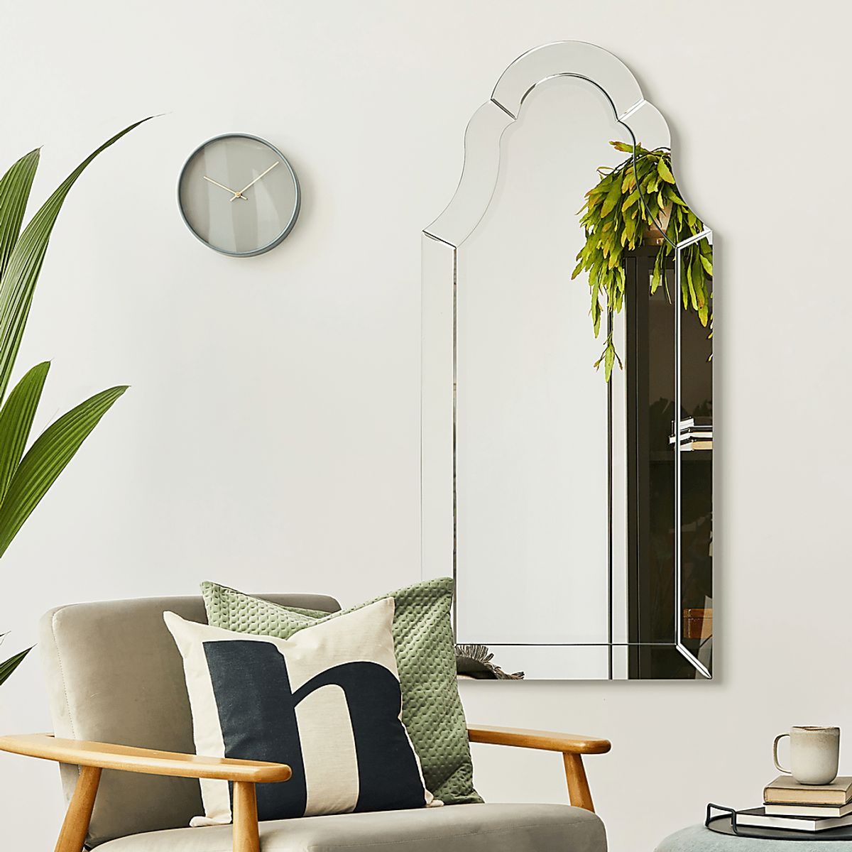 Bowsher Translucent White Mirror | Rooms to Go