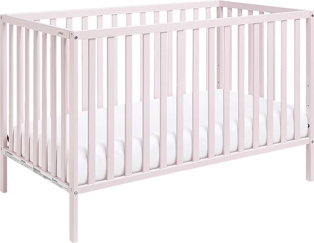 Bowstrom Pink Convertible Crib and Guard Rail - Thumbnail - Image 1