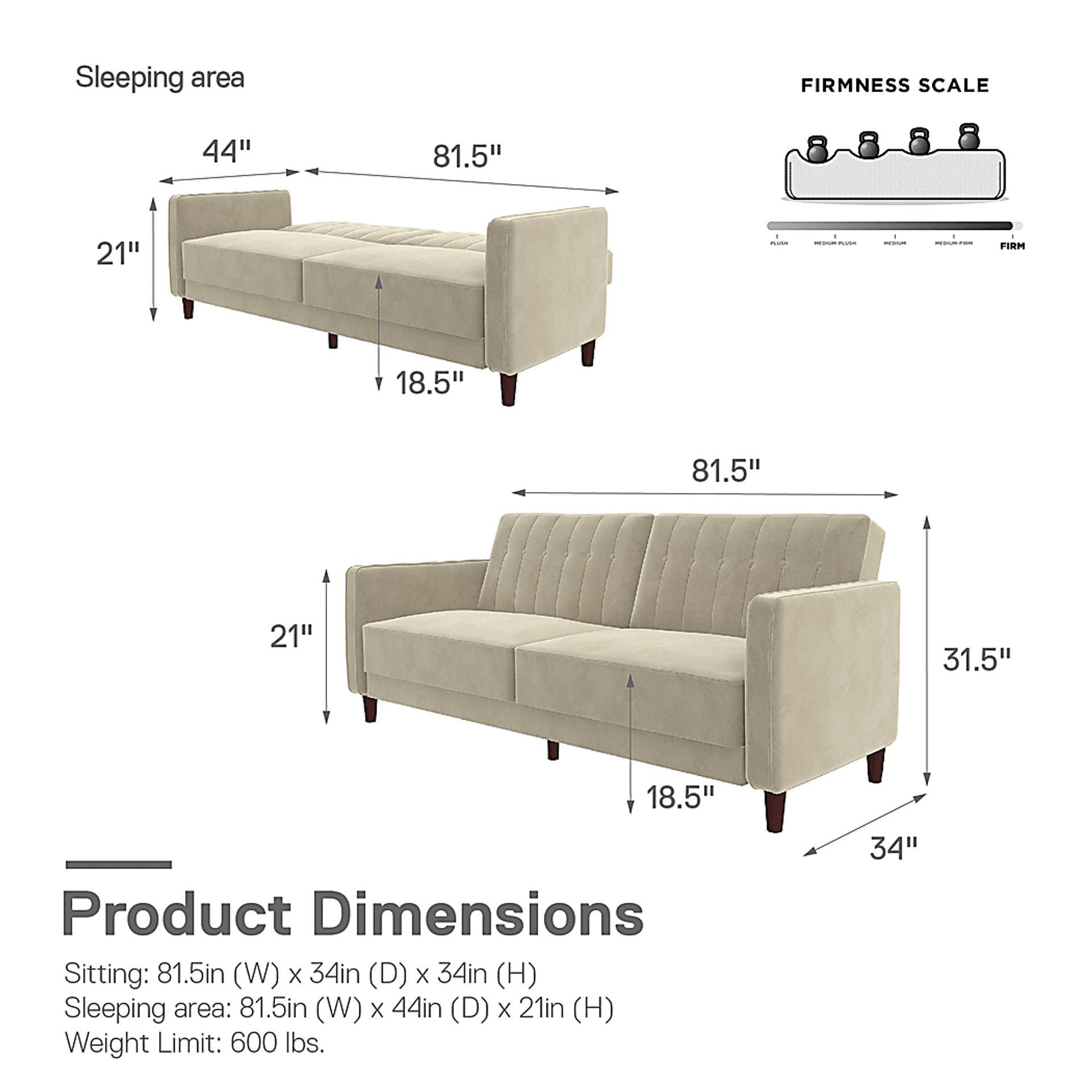 Boxmeer Beige Futon - Image 17