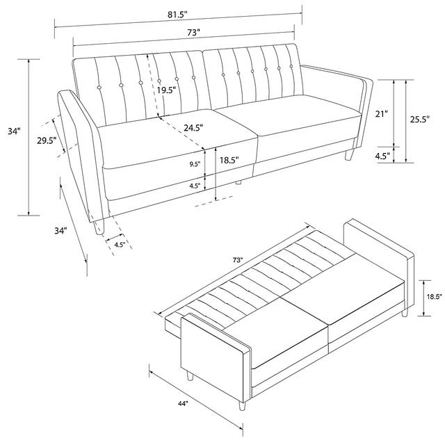 Boxmeer Light Green Futon - Thumbnail - Image 16