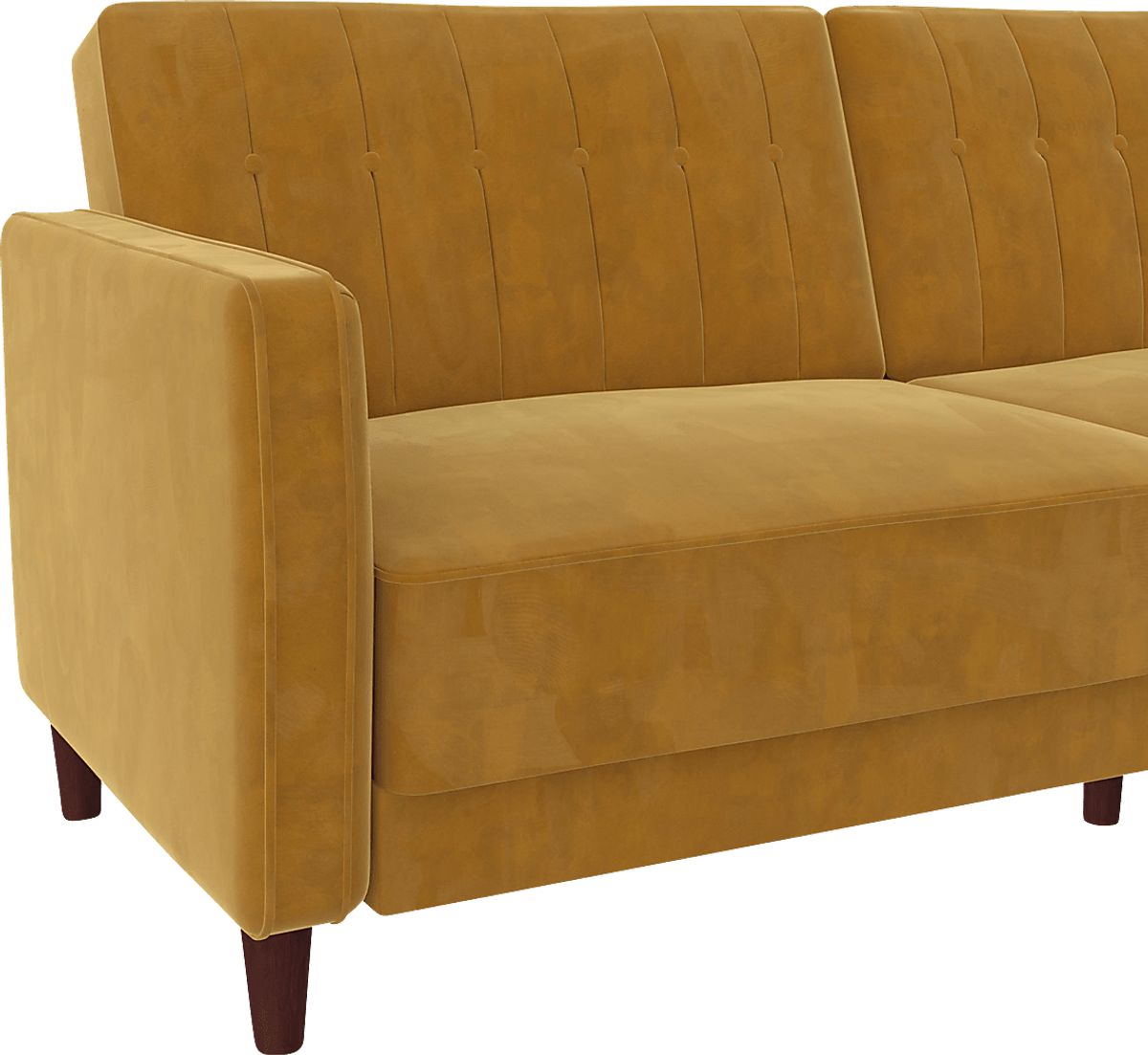 Boxmeer Mustard Yellow Futon Rooms to Go