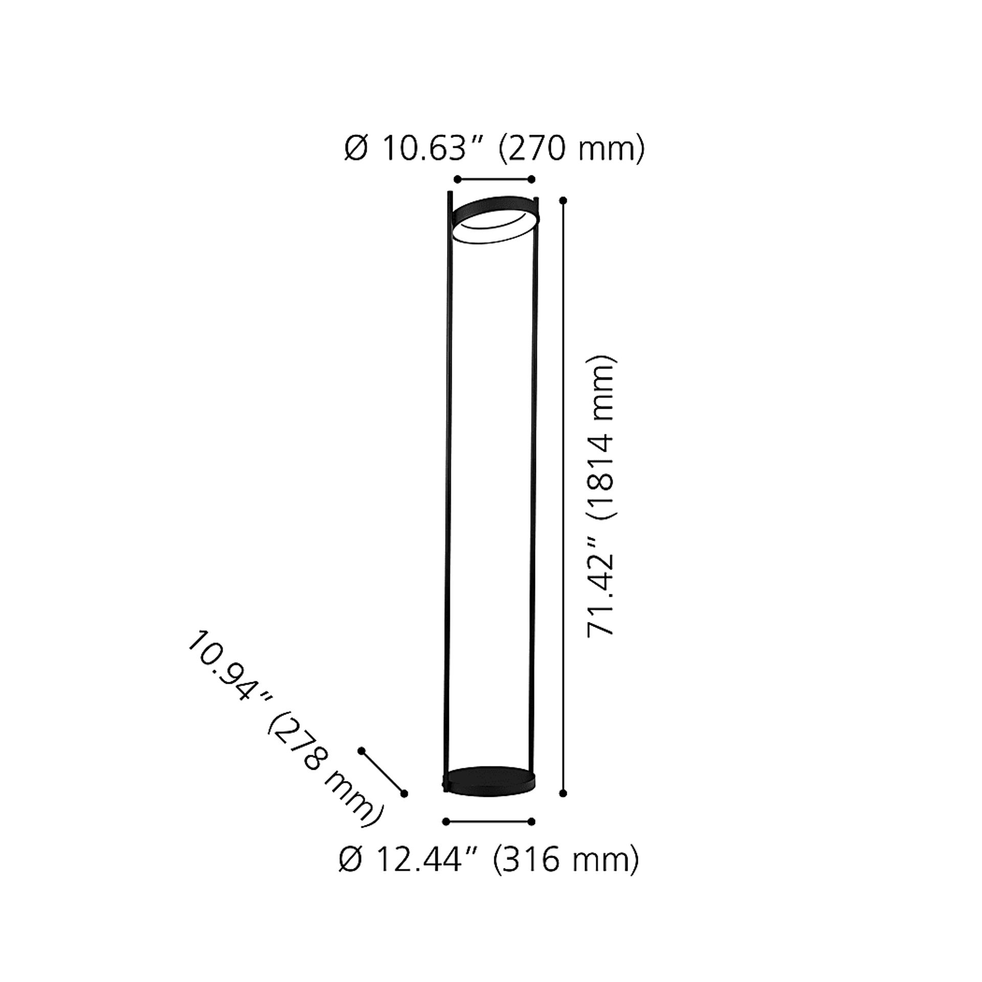 Boxwood Lake Black Floor Lamp - Image 5