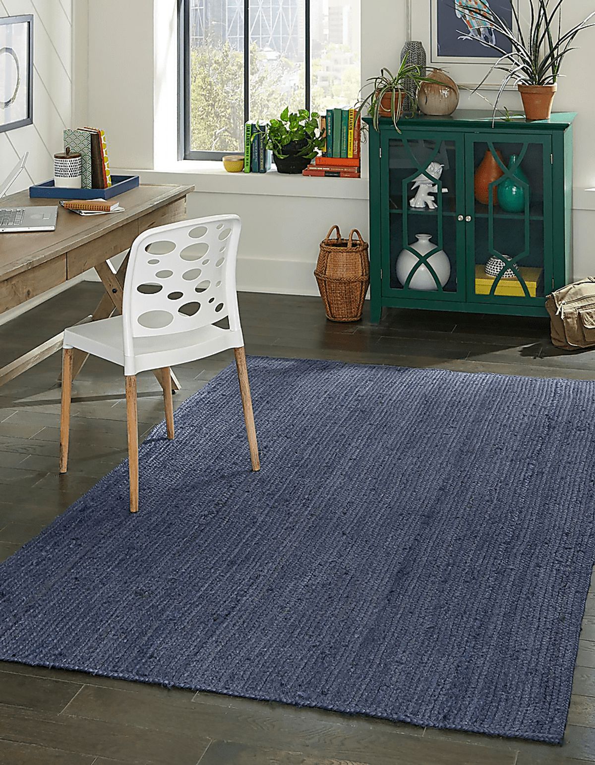 Boxwood Navy Blue Rugs | Rooms to Go