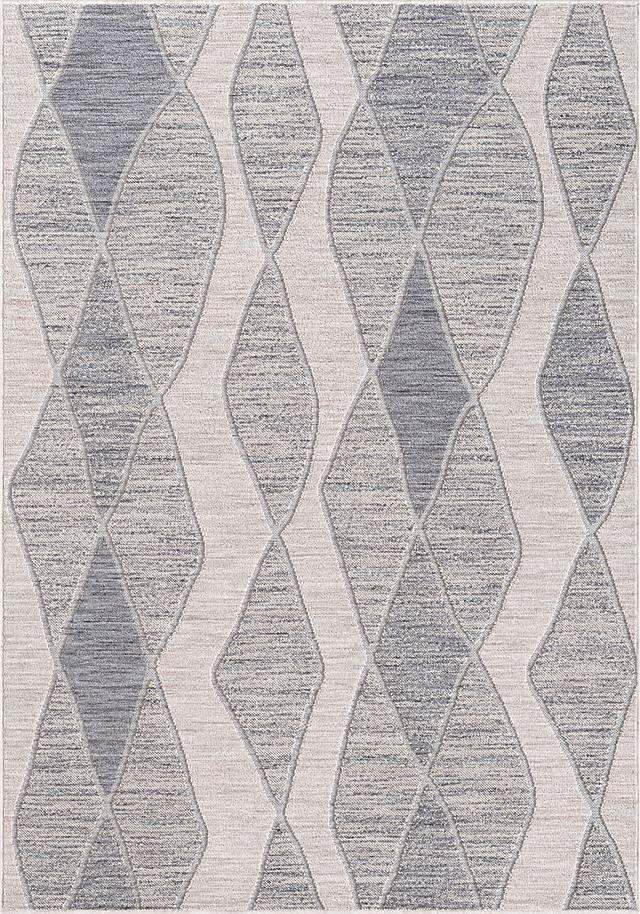 Boyale Blue 5' x 7' Indoor/Outdoor Rug - Thumbnail - Image 1