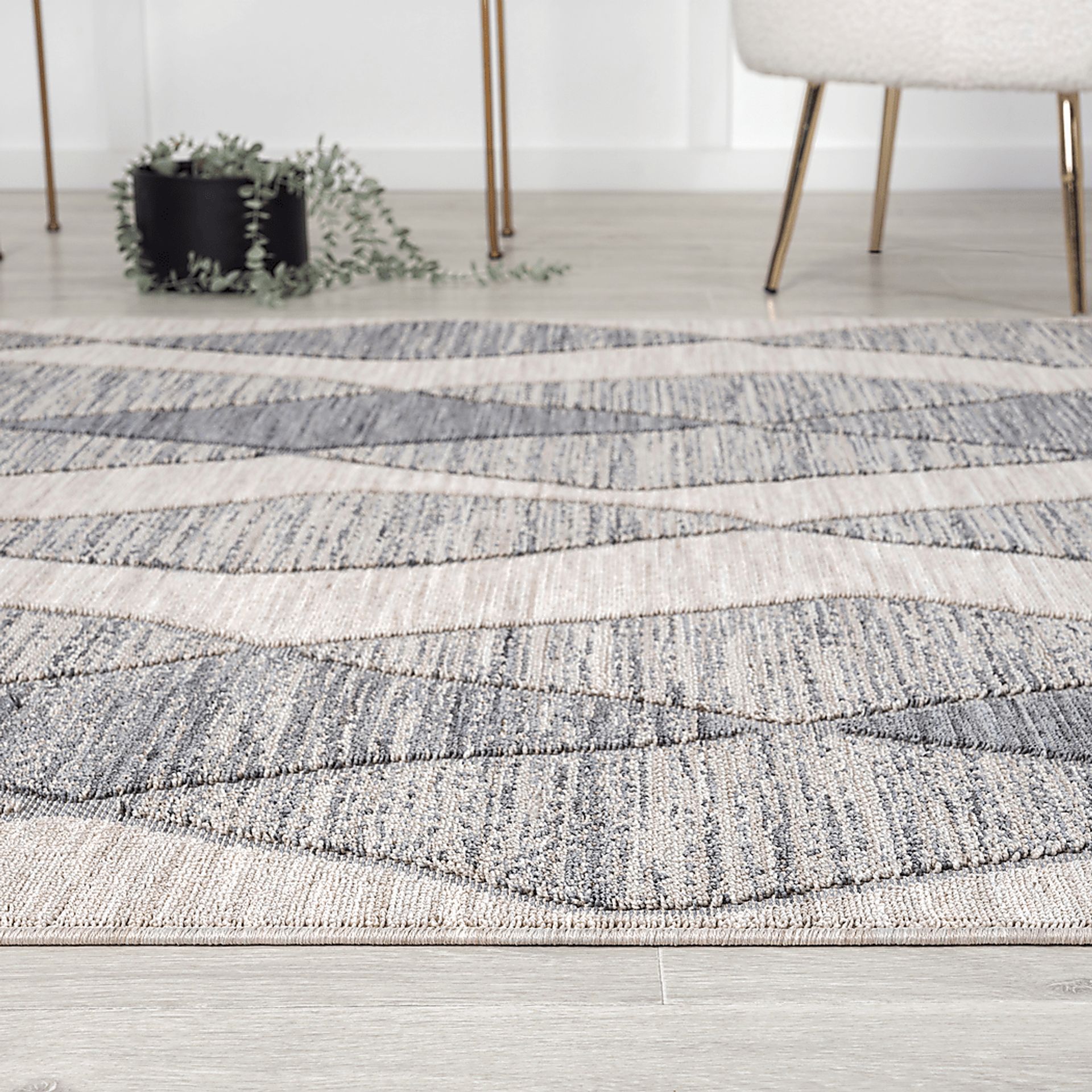 Boyale Blue 7'10 x 9'10 Indoor/Outdoor Rug - Image 8