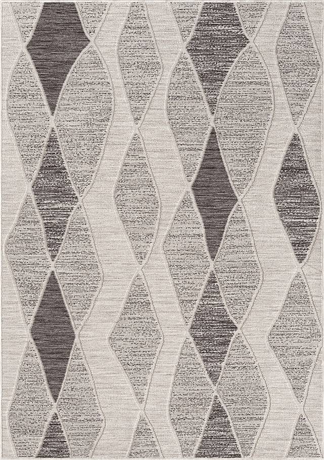 Boyale Gray 5' x 7' Indoor/Outdoor Rug - Thumbnail - Image 1
