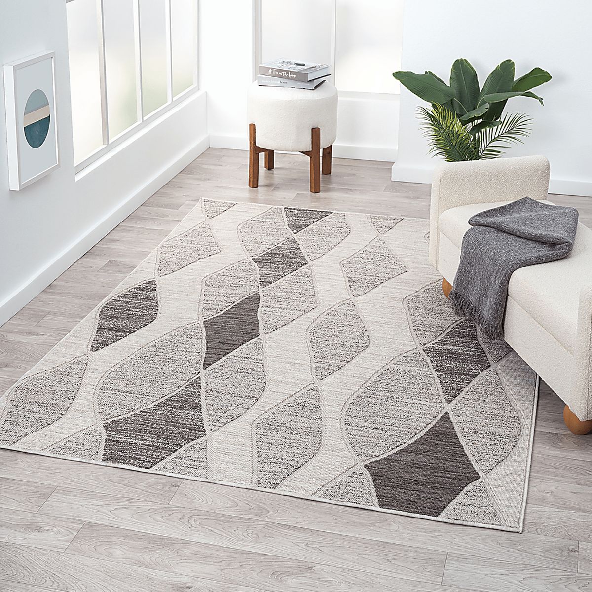 Boyale Gray Outdoor Rugs Rooms to Go